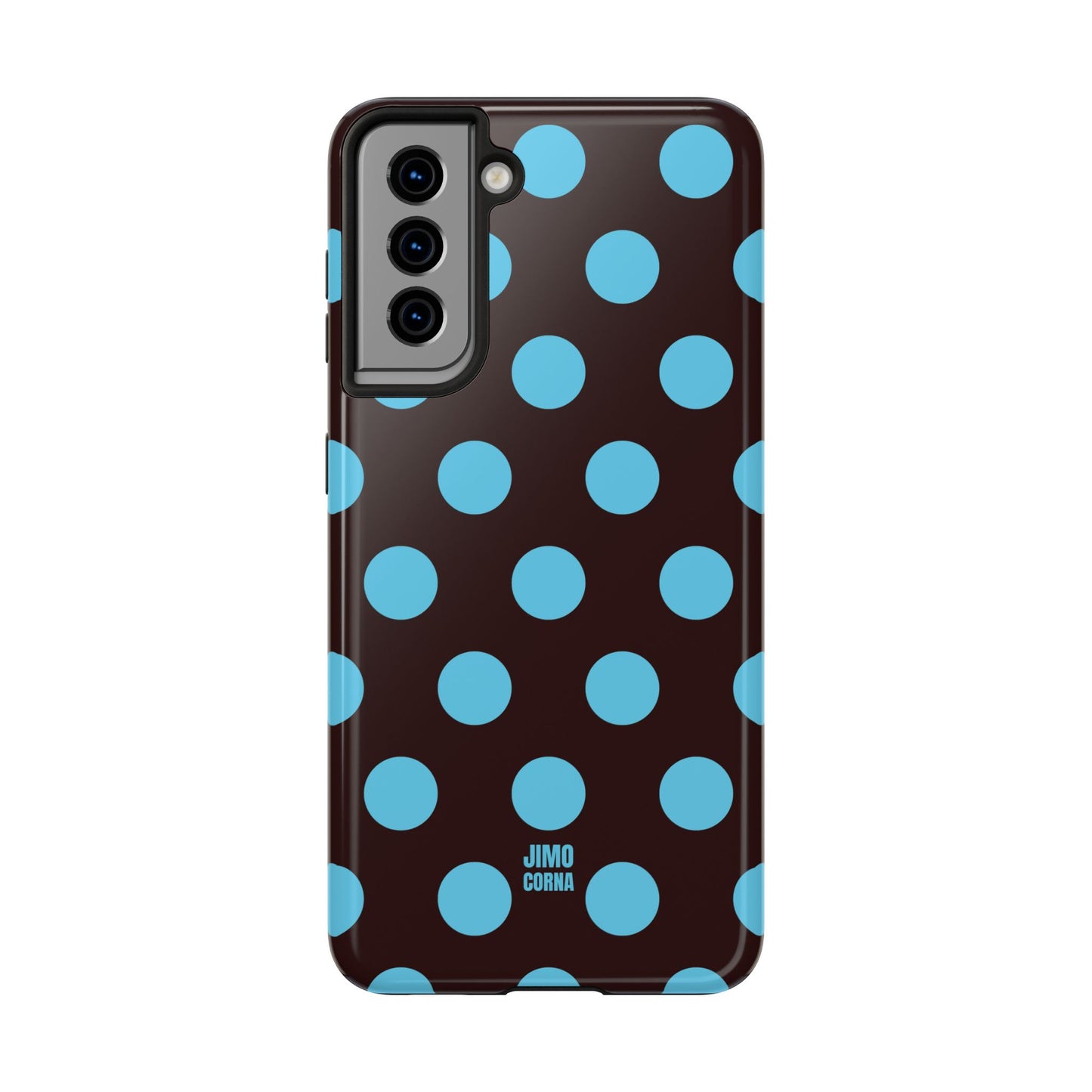 Big Polka Dot | Brown and Blue