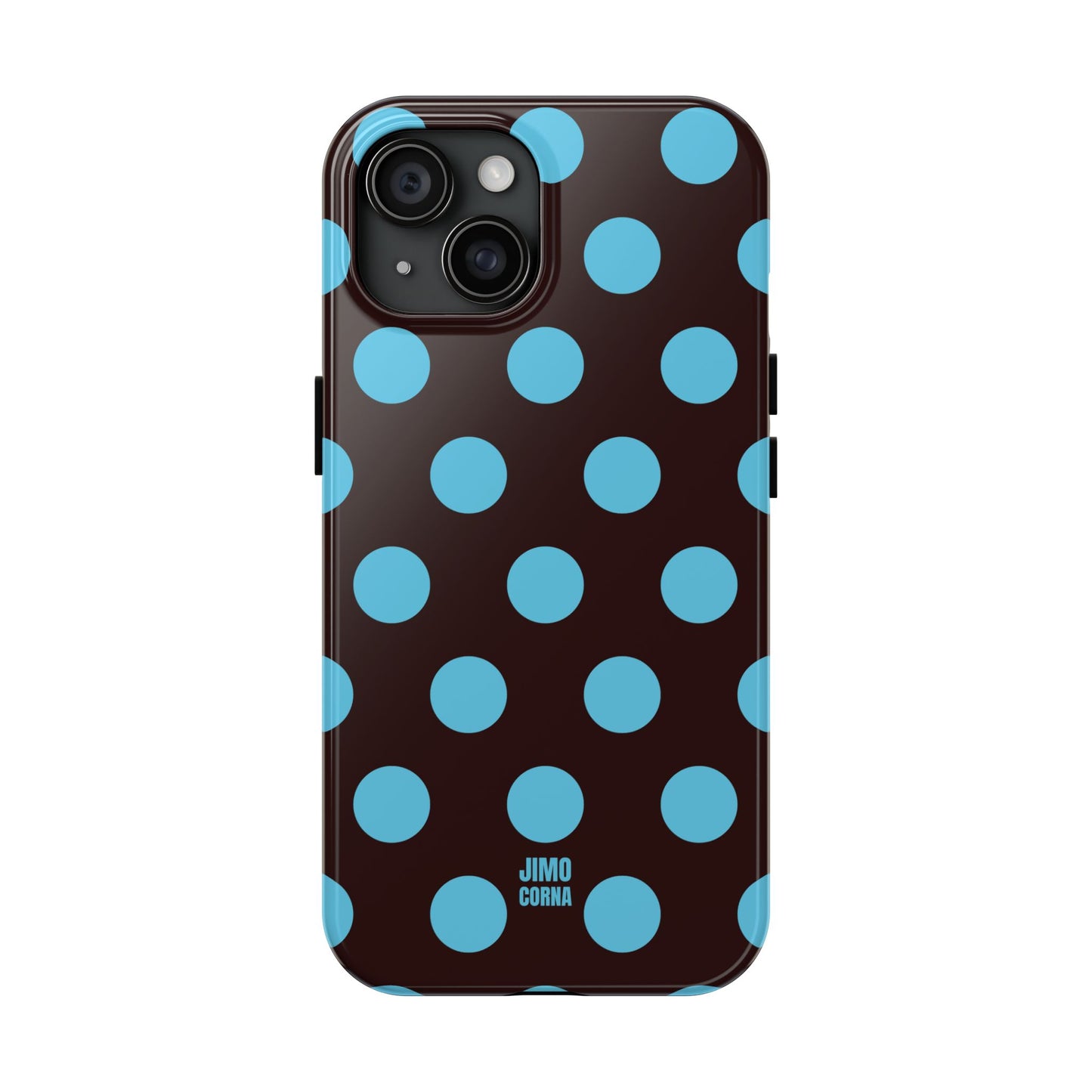 Big Polka Dot | Brown and Blue