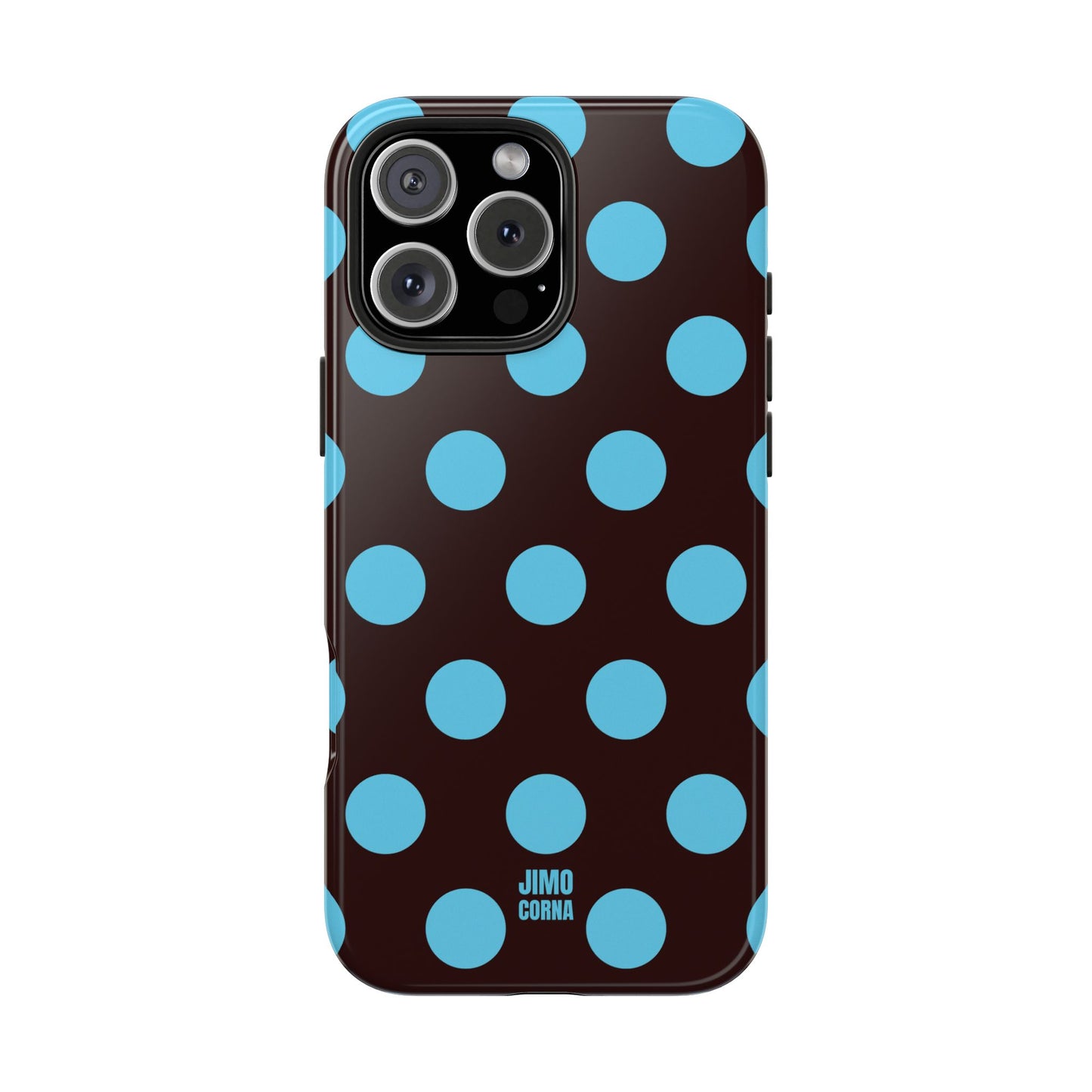 Big Polka Dot | Brown and Blue