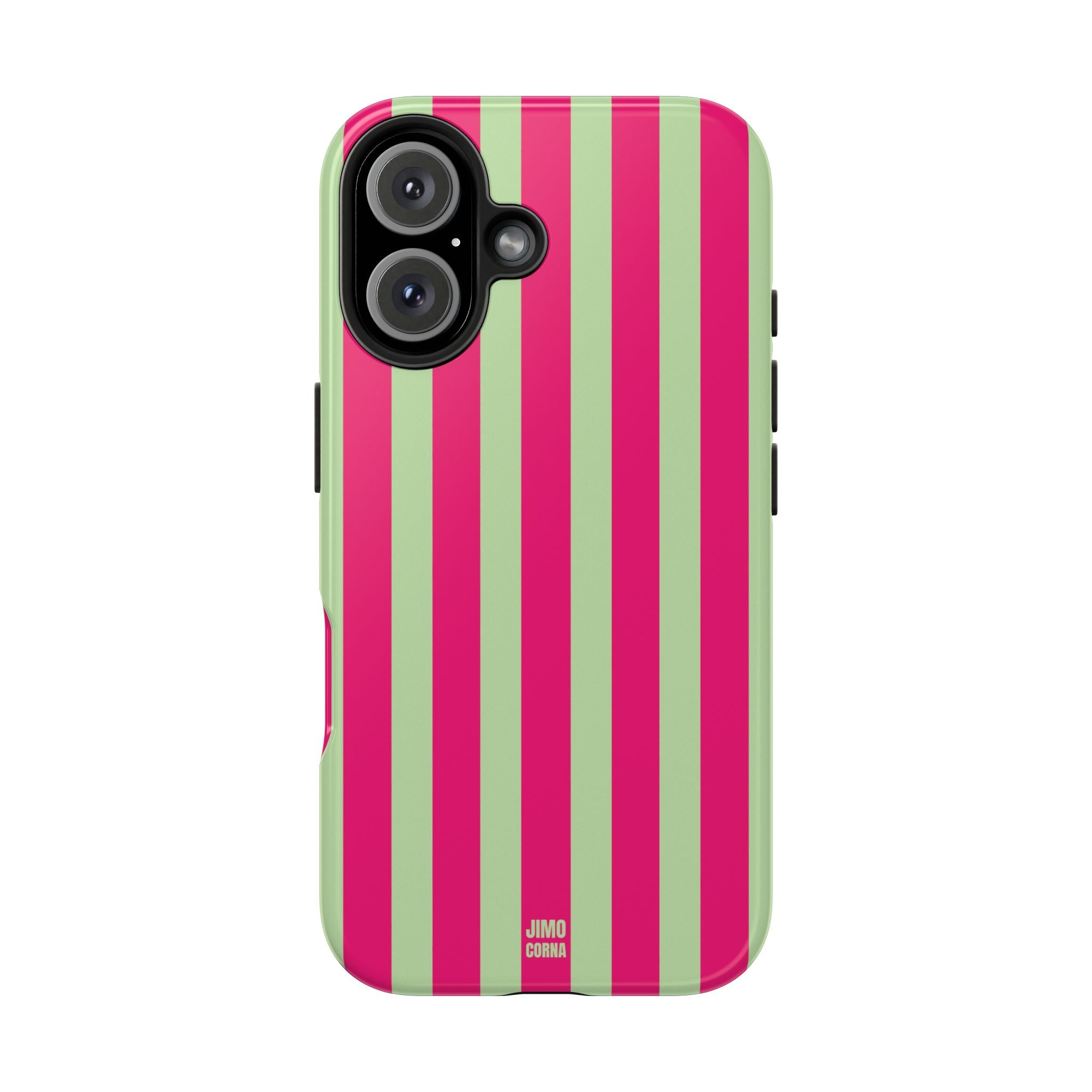 Lime Green and Pink Bold Stripes