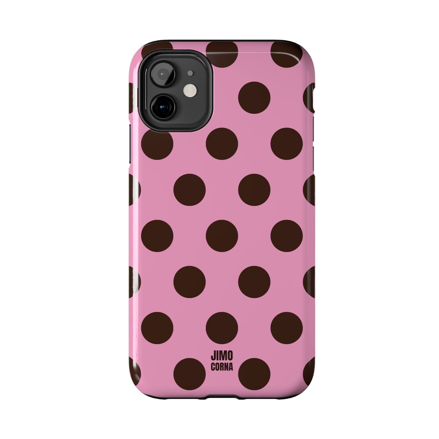 Big Polka Dot | Pink and Brown