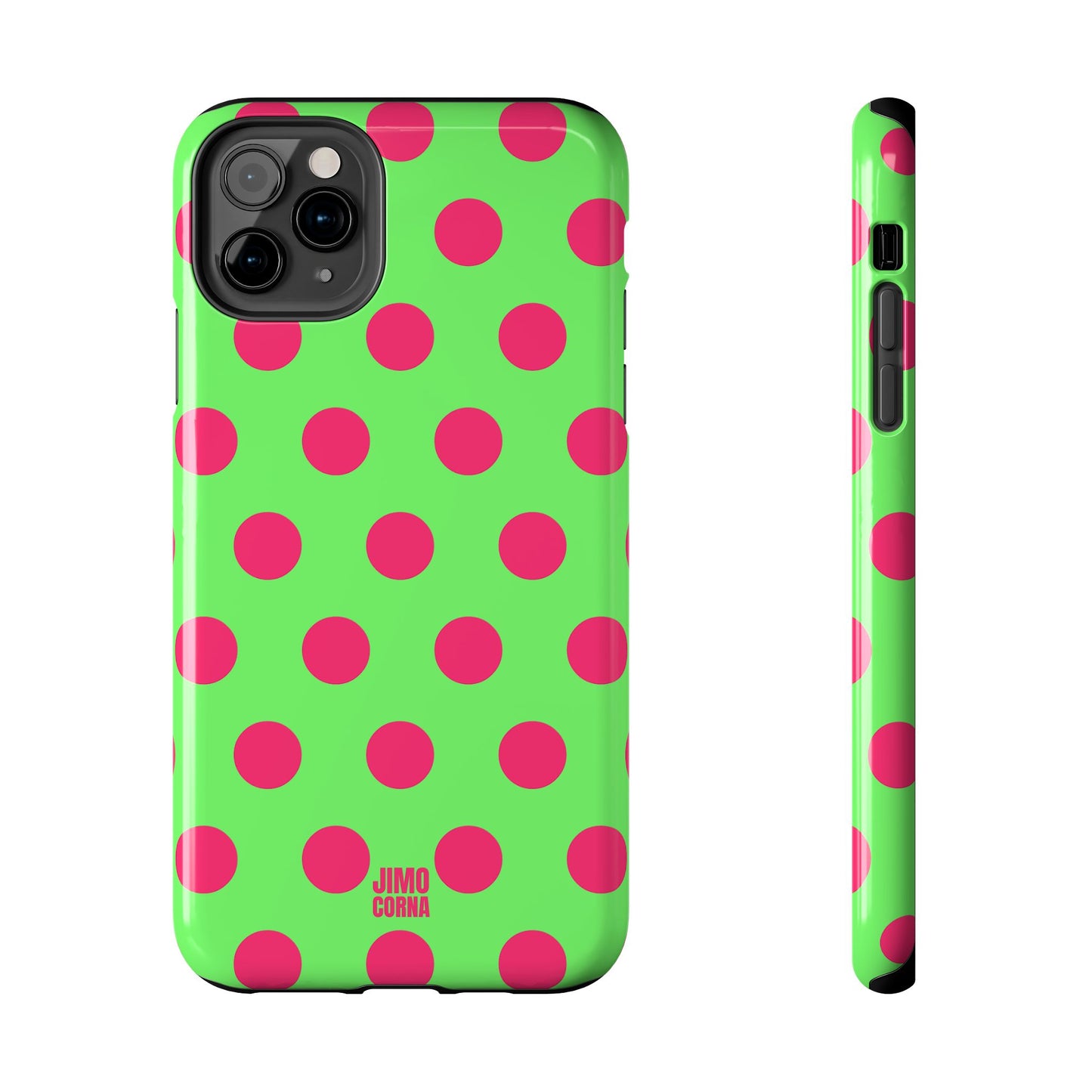 Big Polka Dot | Green and Pink