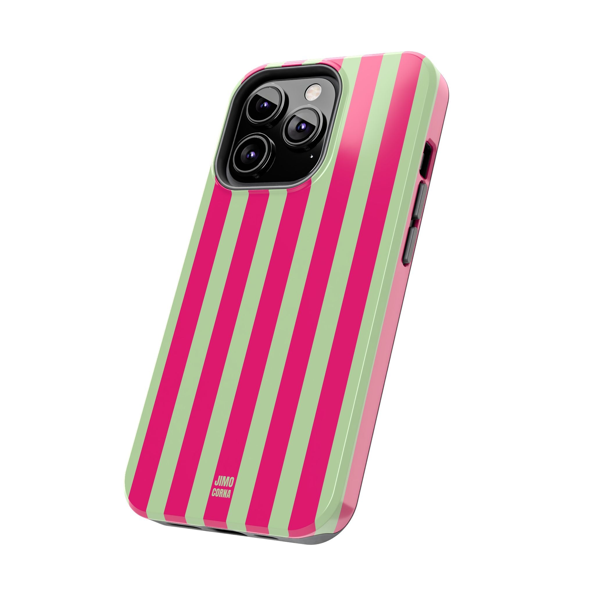 Lime Green and Pink Bold Stripes