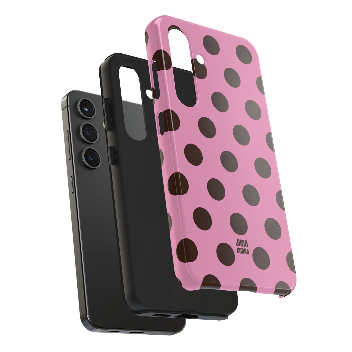 Big Polka Dot | Pink and Brown
