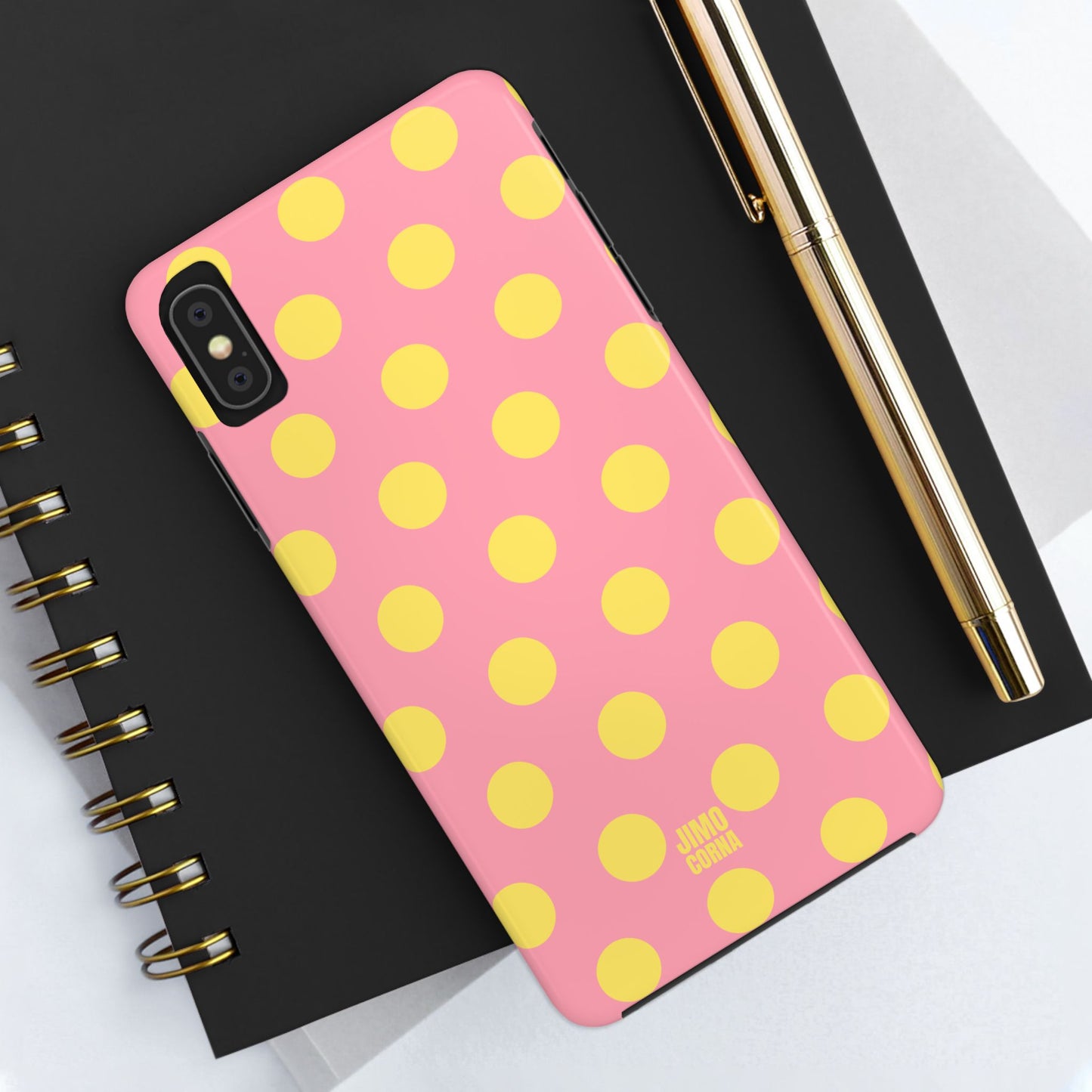 Big Polka Dot | Pink and Yellow