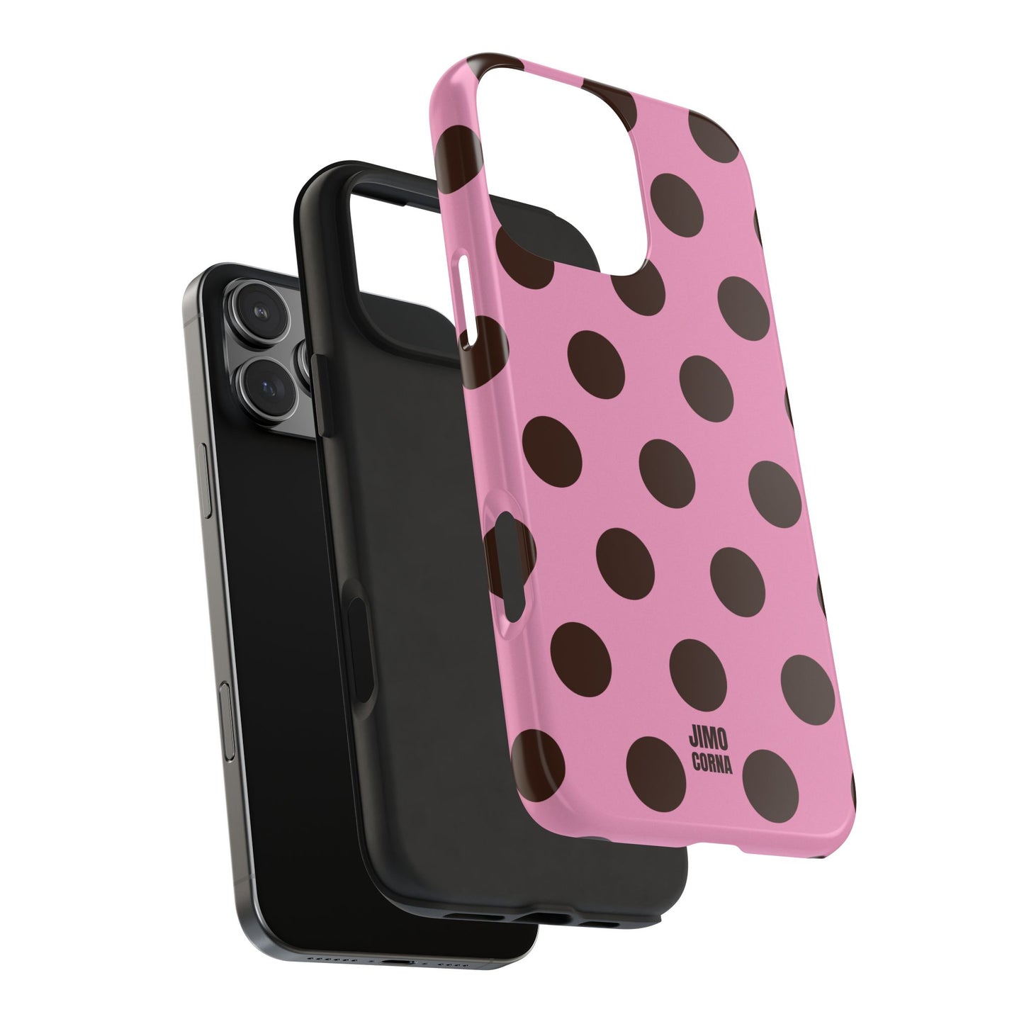 Big Polka Dot | Pink and Brown