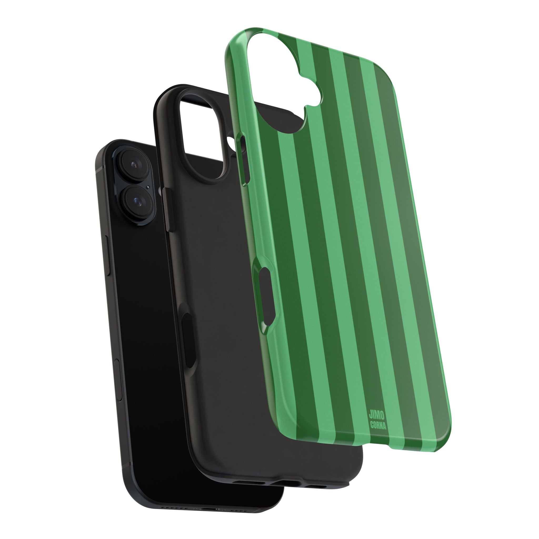 Olive Green Bold Stripes
