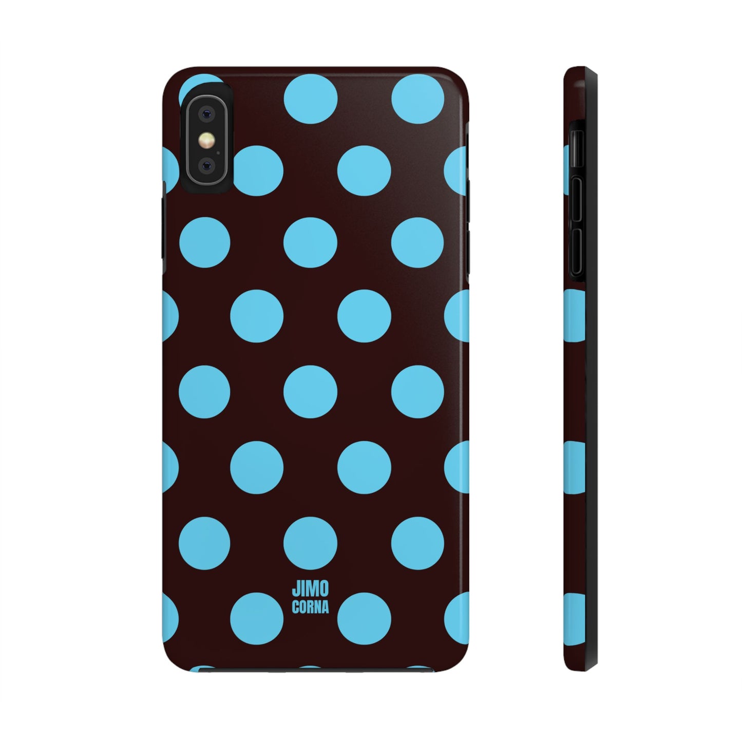 Big Polka Dot | Brown and Blue