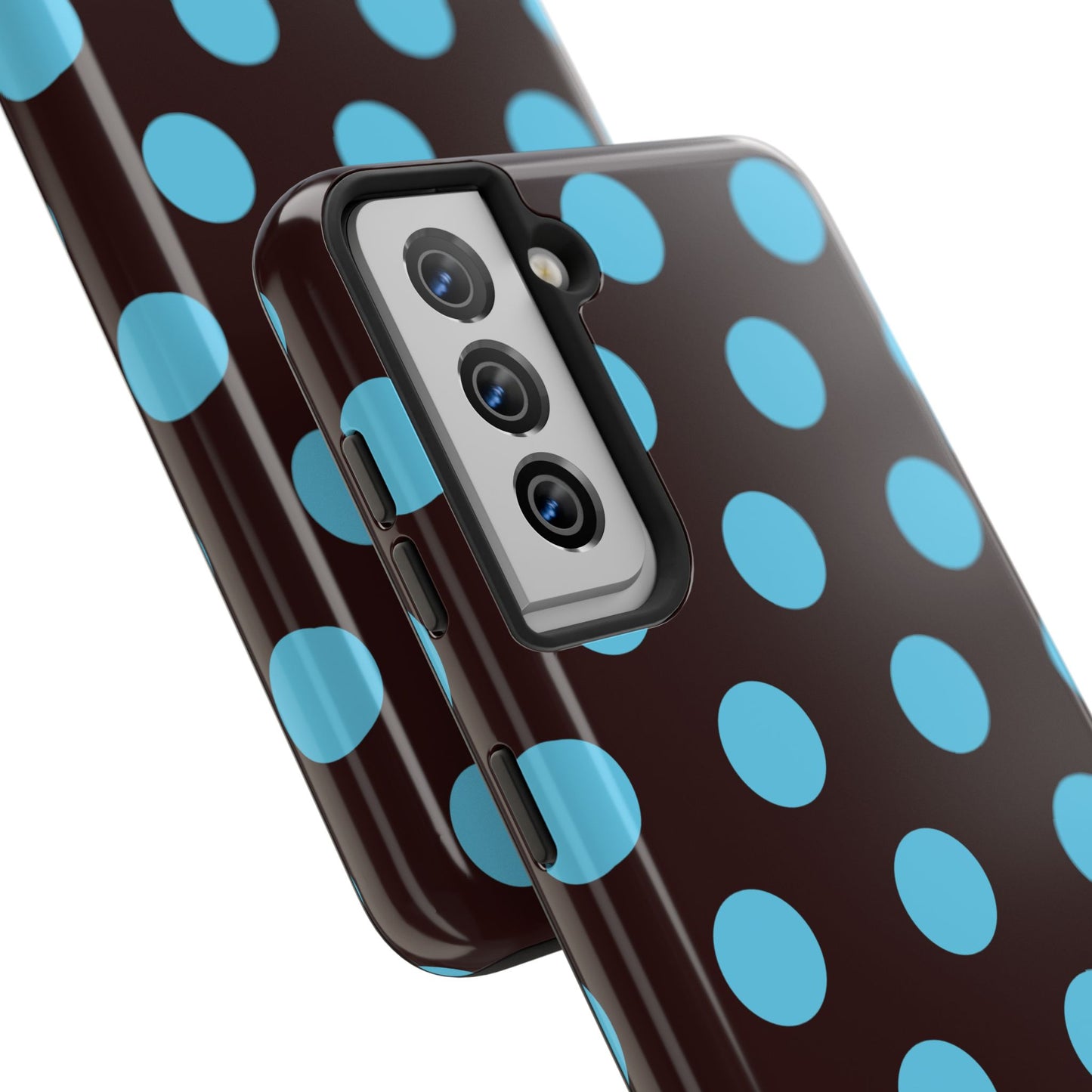 Big Polka Dot | Brown and Blue