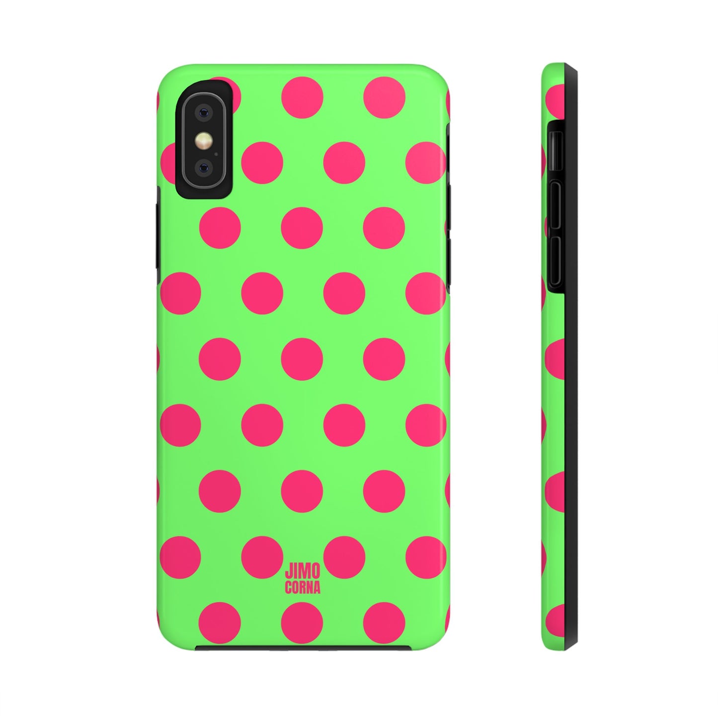 Big Polka Dot | Green and Pink