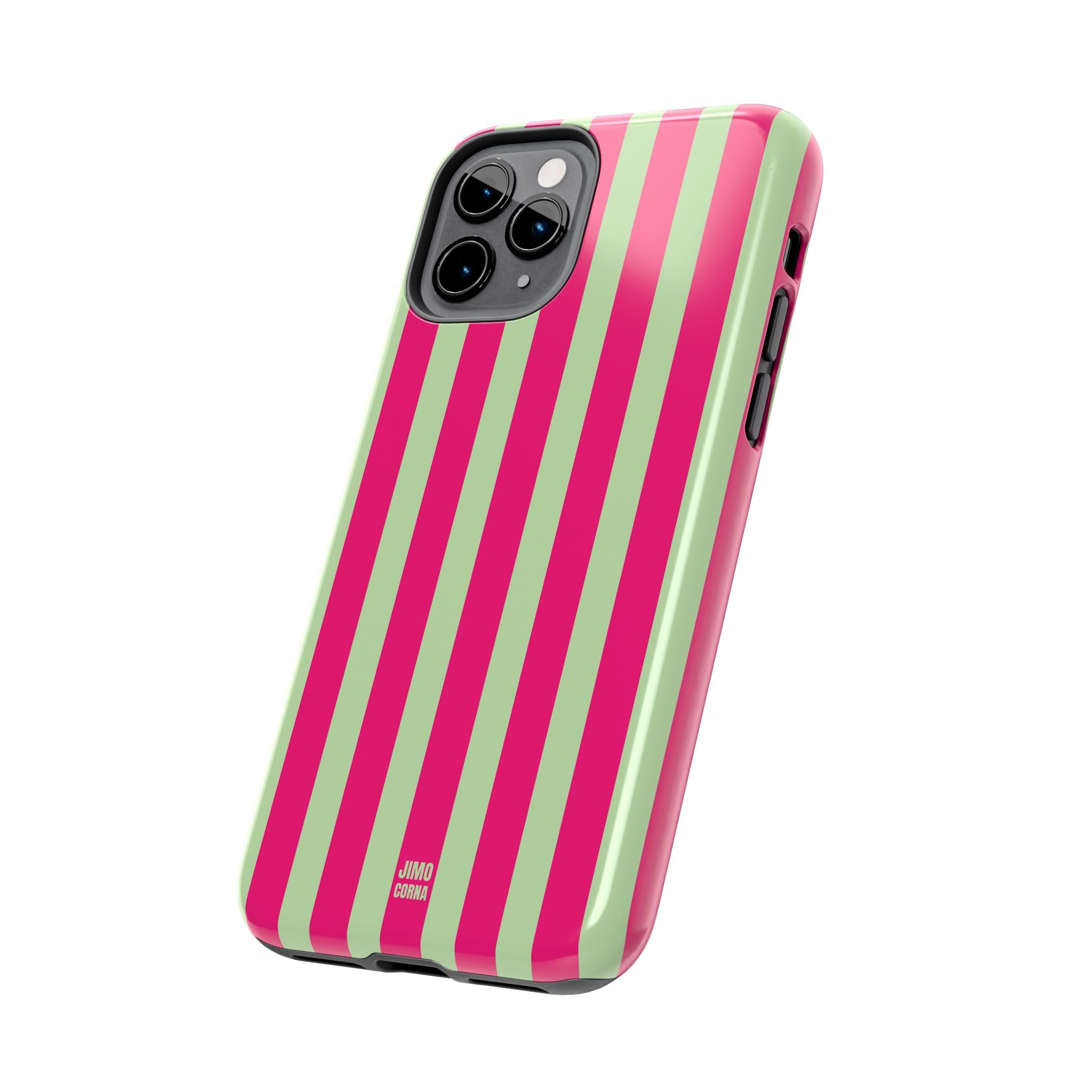 Lime Green and Pink Bold Stripes
