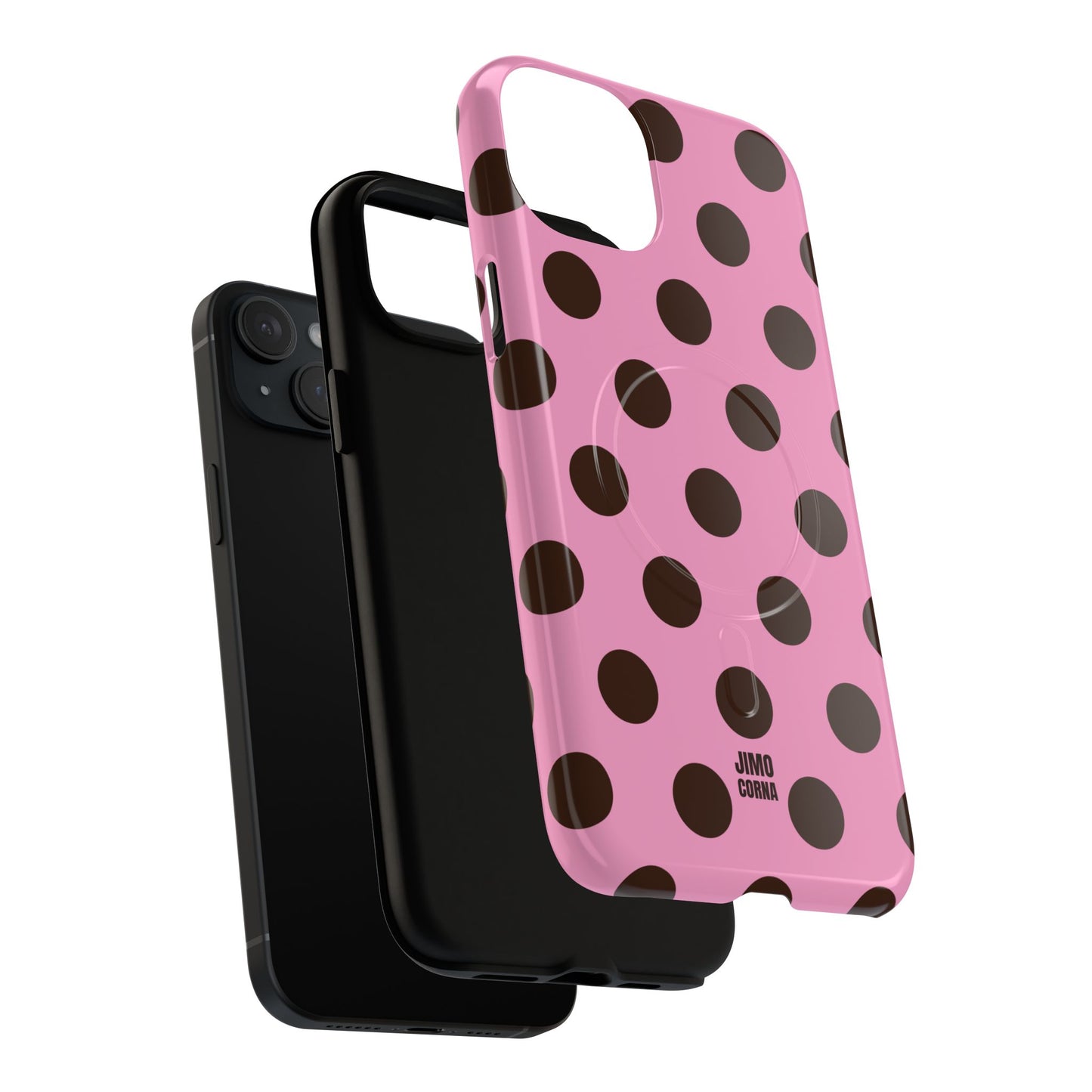 Big Polka Dot | Pink and Brown