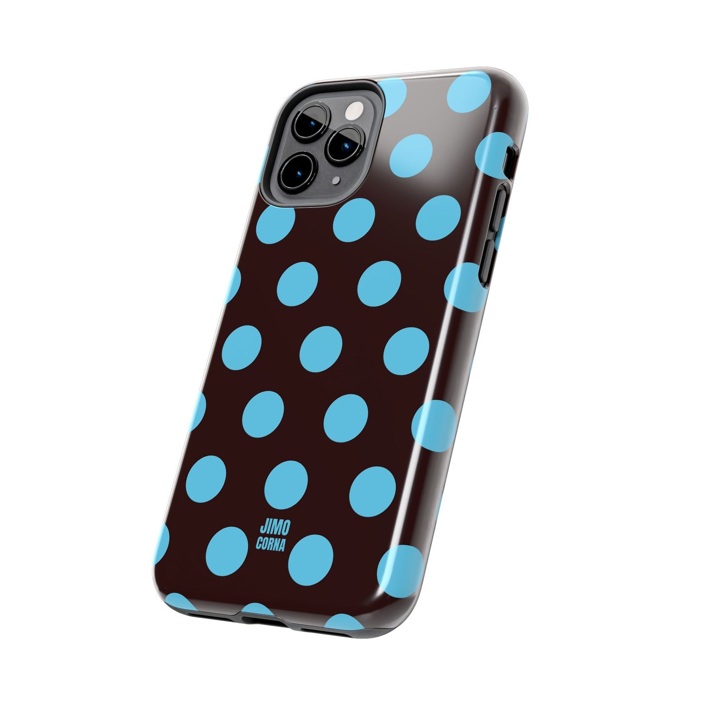 Big Polka Dot | Brown and Blue