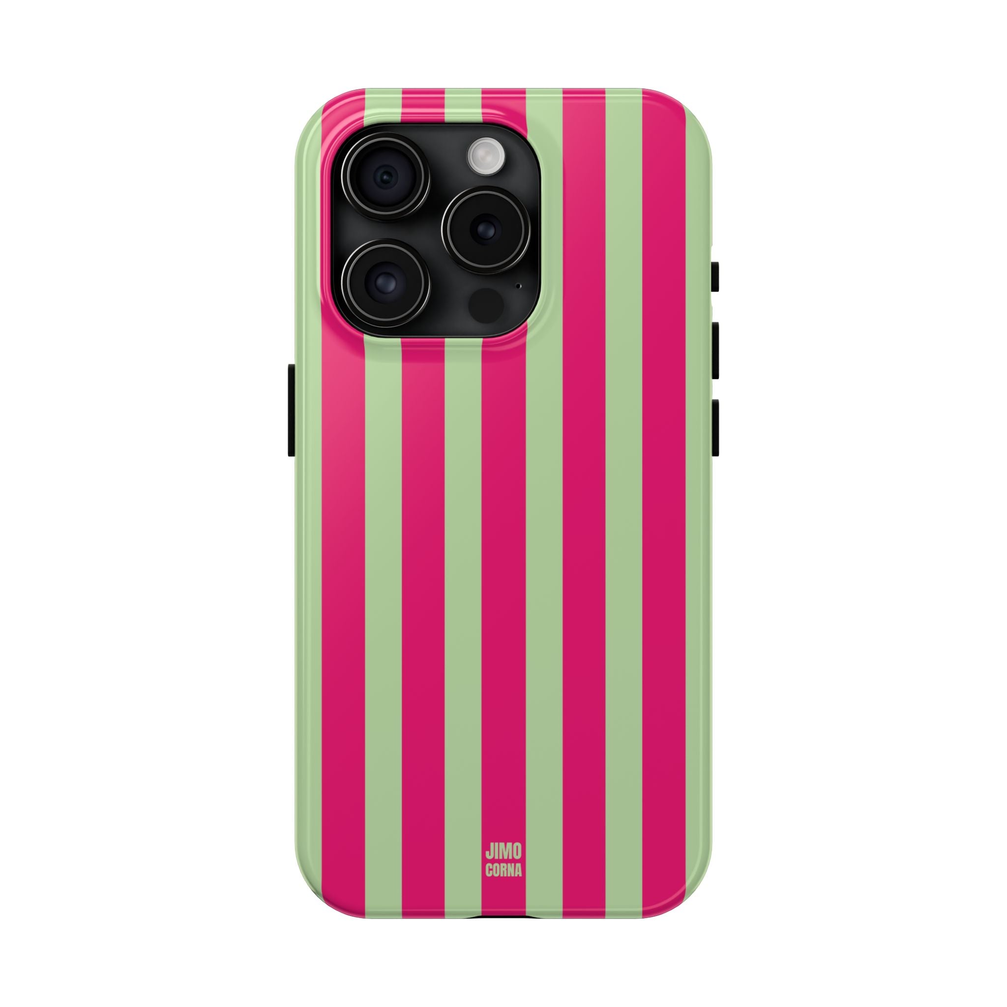 Lime Green and Pink Bold Stripes