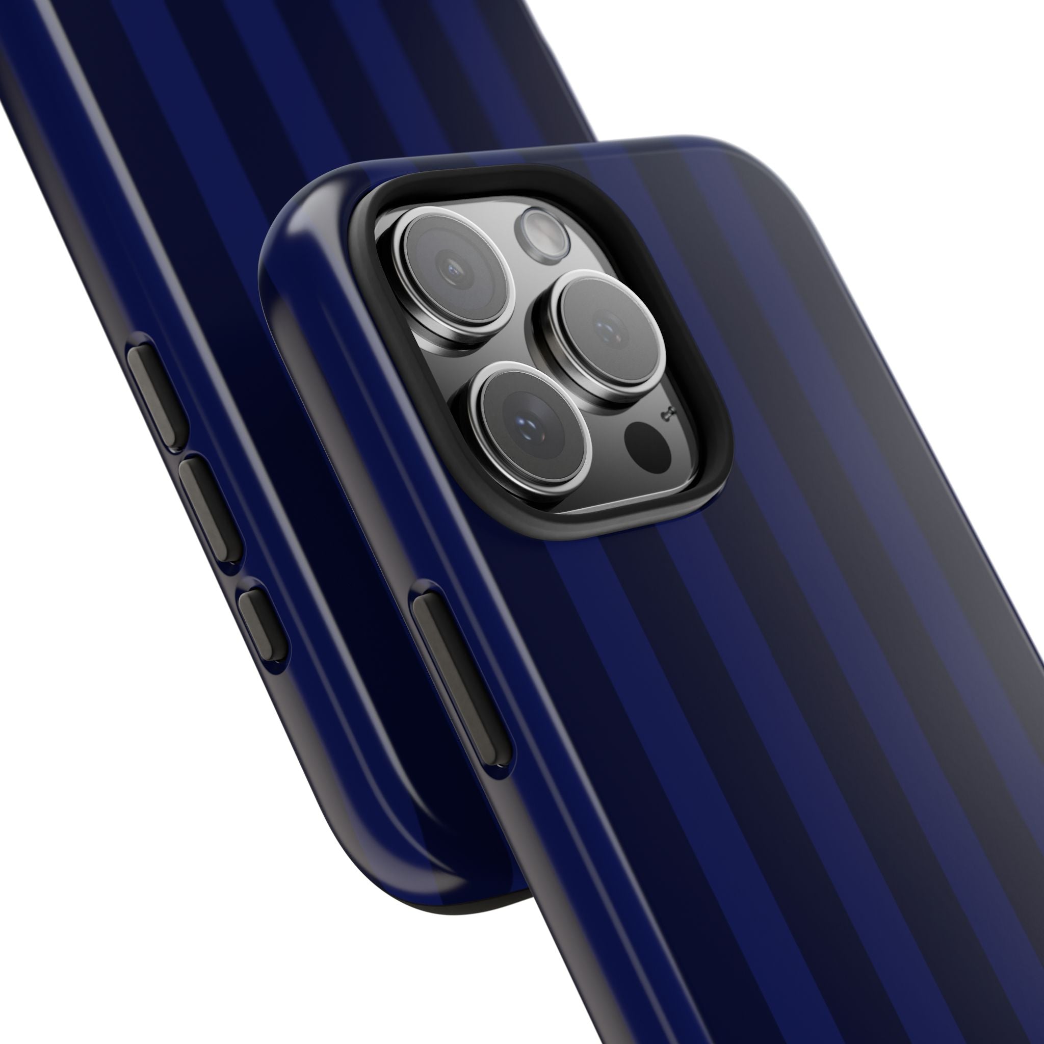Navy Blue Bold Stripes