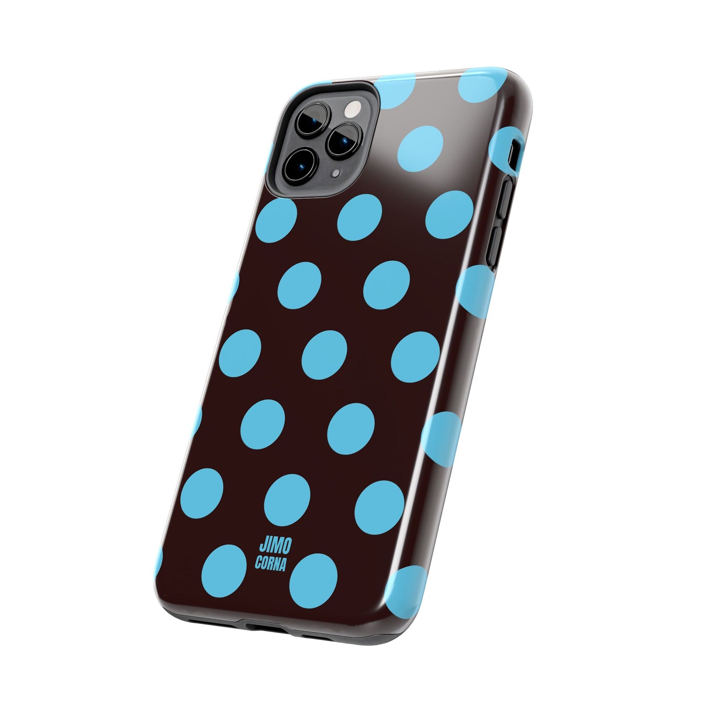 Big Polka Dot | Brown and Blue