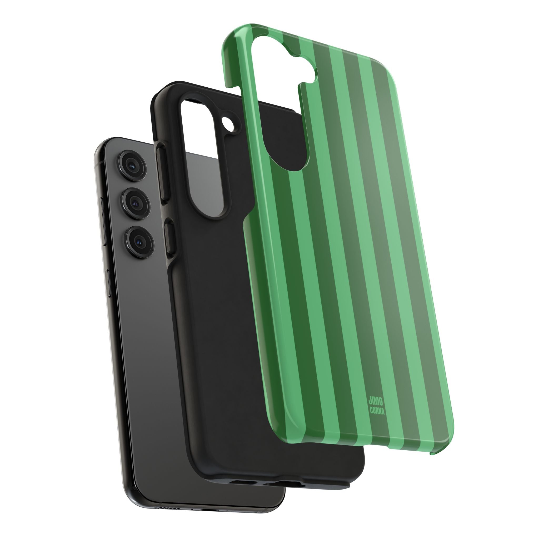 Olive Green Bold Stripes