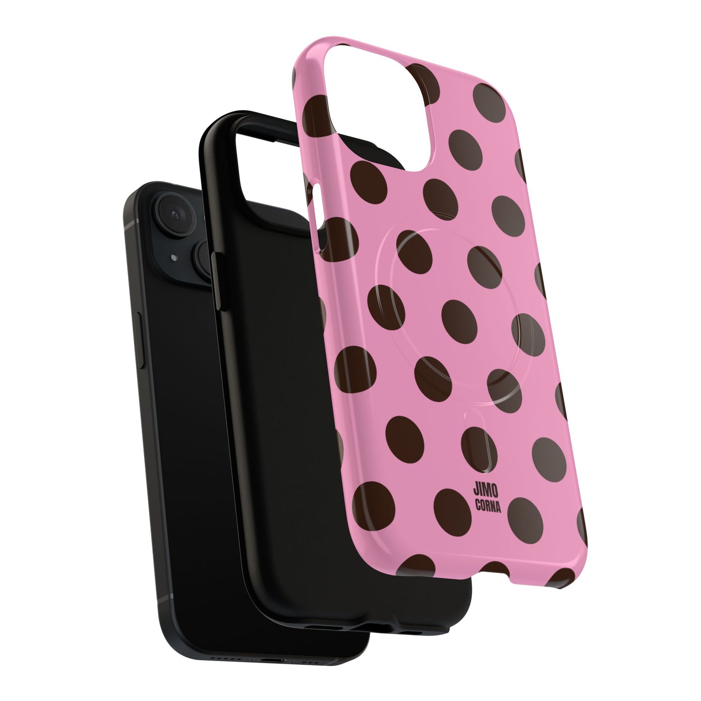 Big Polka Dot | Pink and Brown