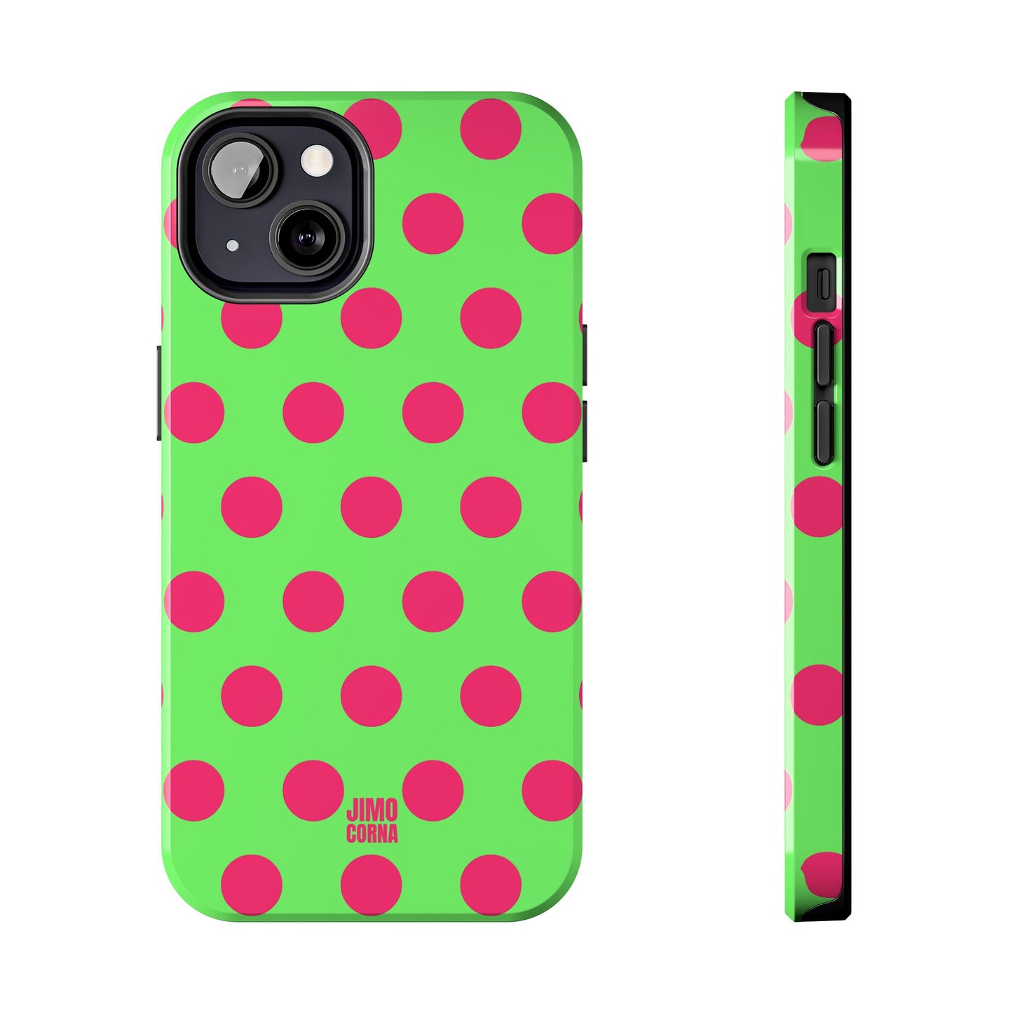Big Polka Dot | Green and Pink