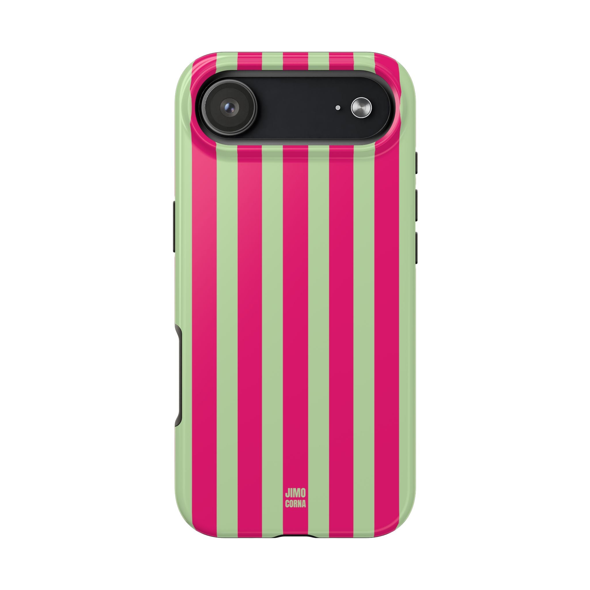 Lime Green and Pink Bold Stripes
