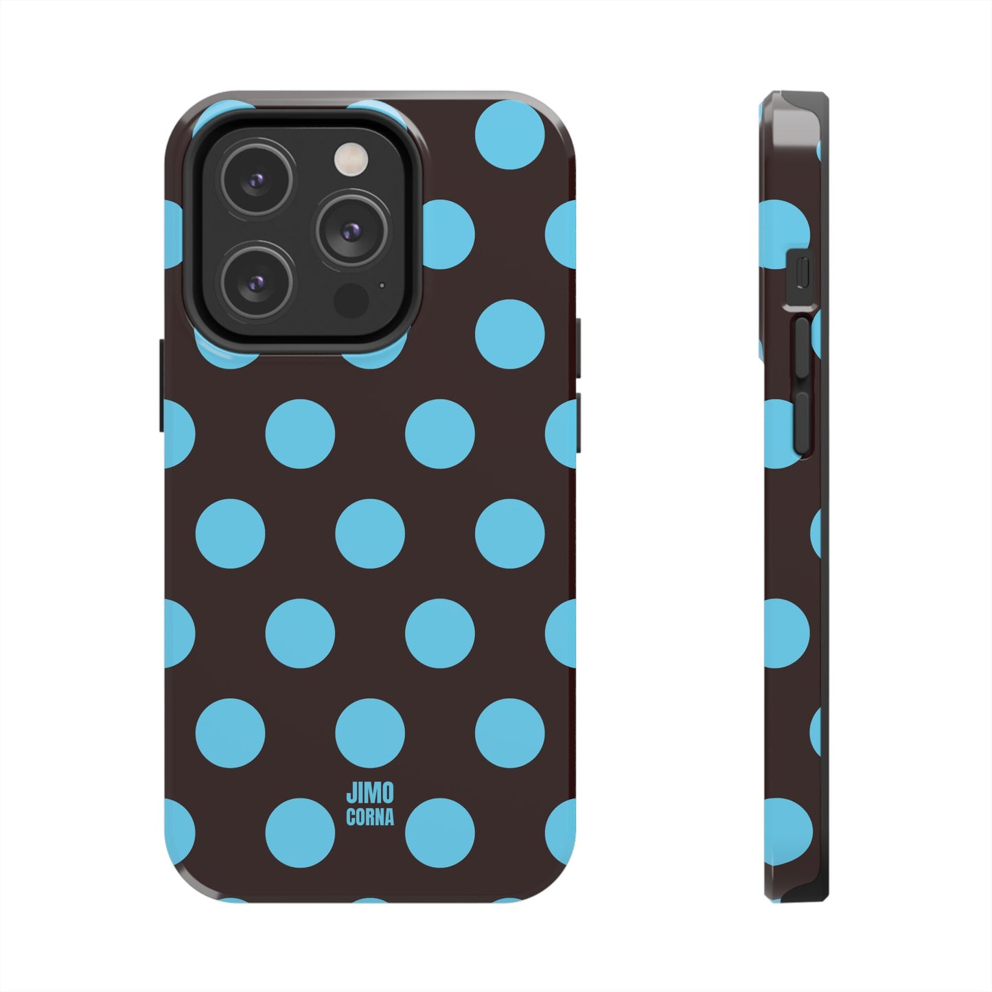 Big Polka Dot | Brown and Blue