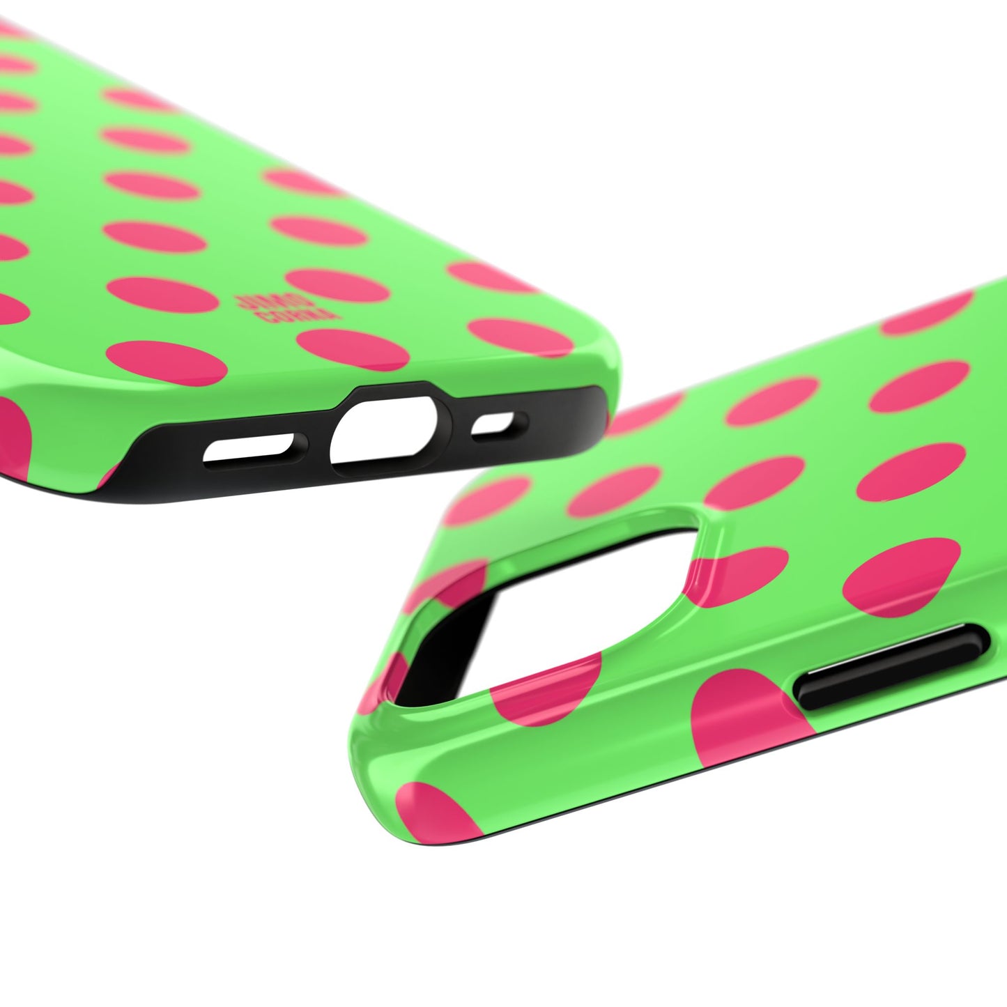 Big Polka Dot | Green and Pink