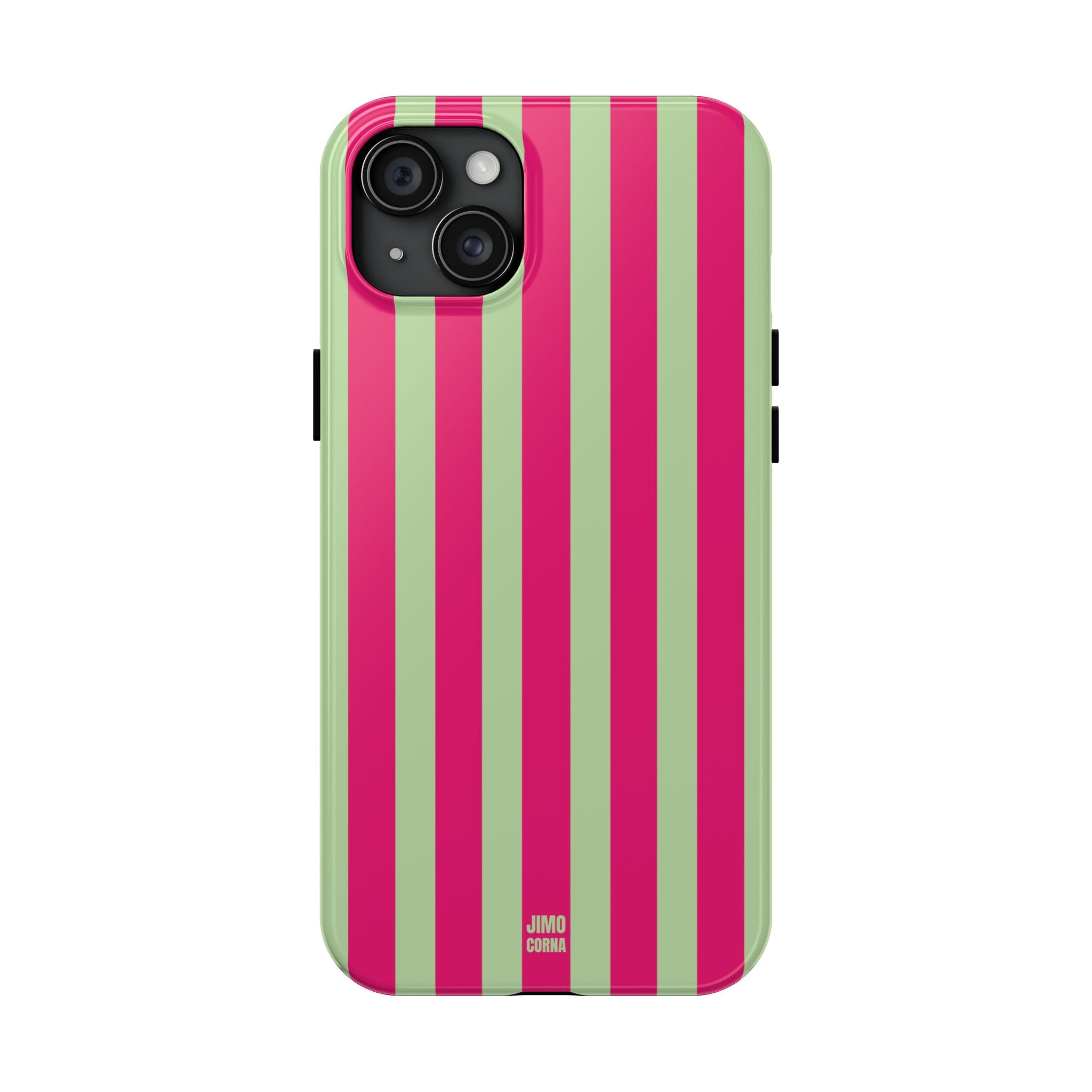 Lime Green and Pink Bold Stripes