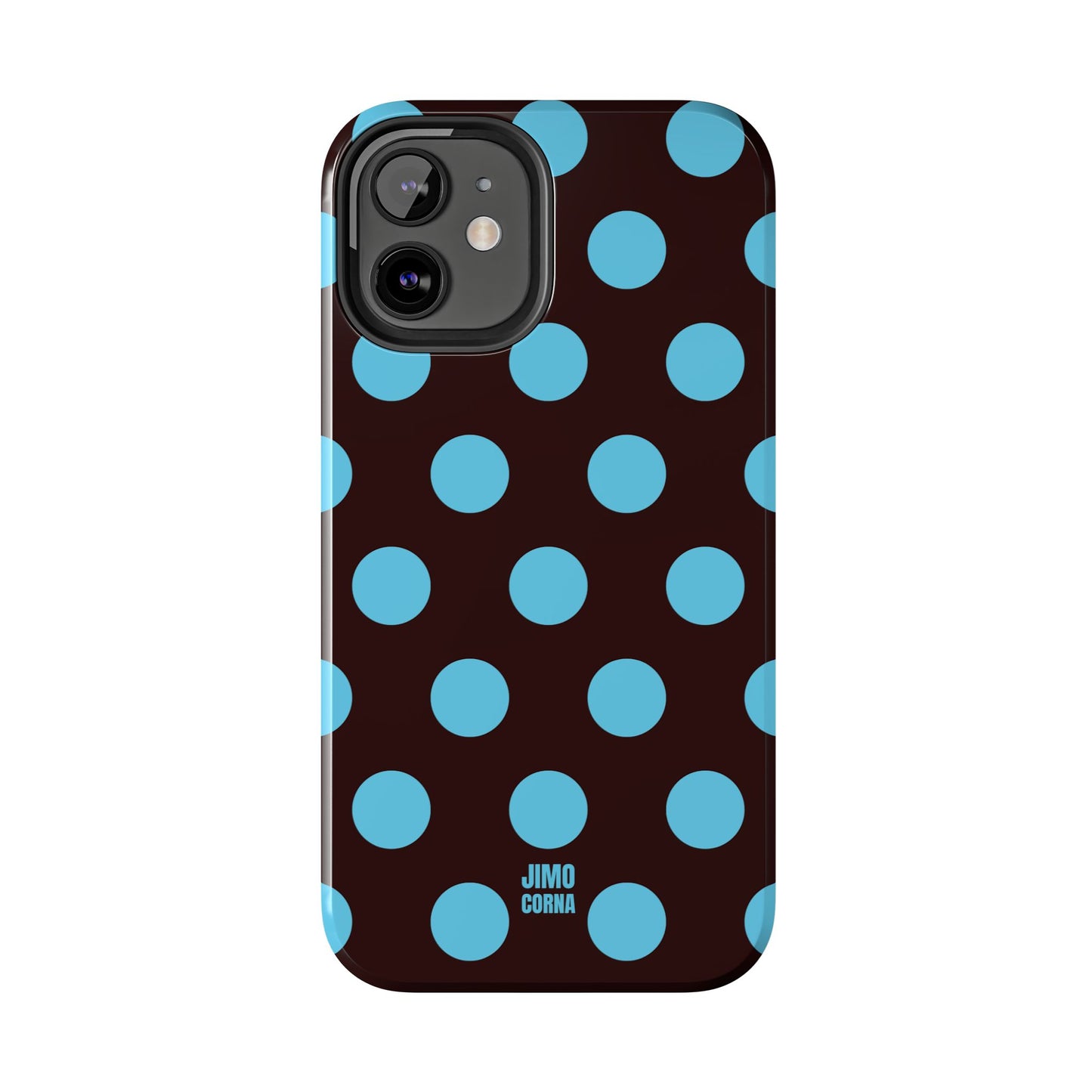 Big Polka Dot | Brown and Blue