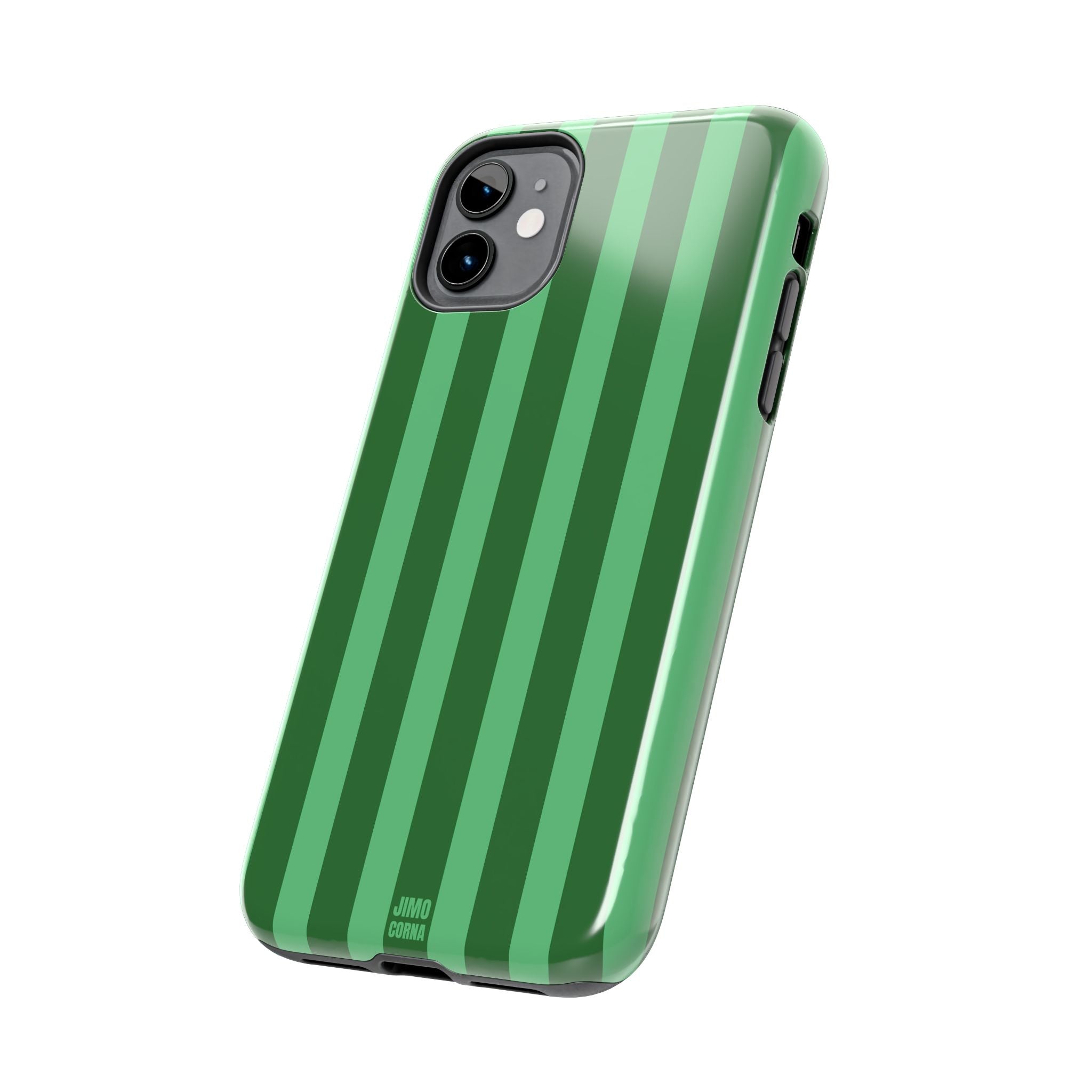 Olive Green Bold Stripes