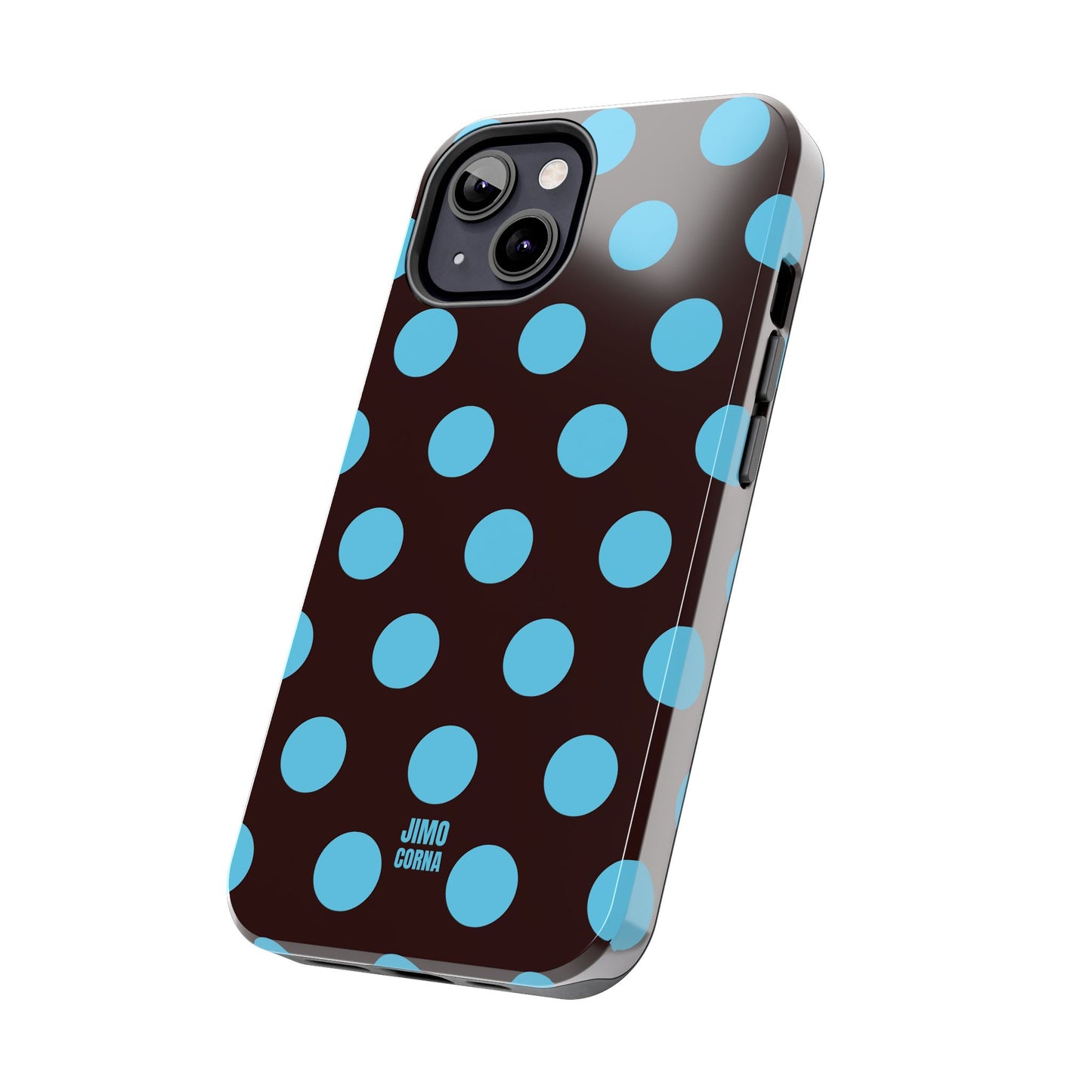 Big Polka Dot | Brown and Blue