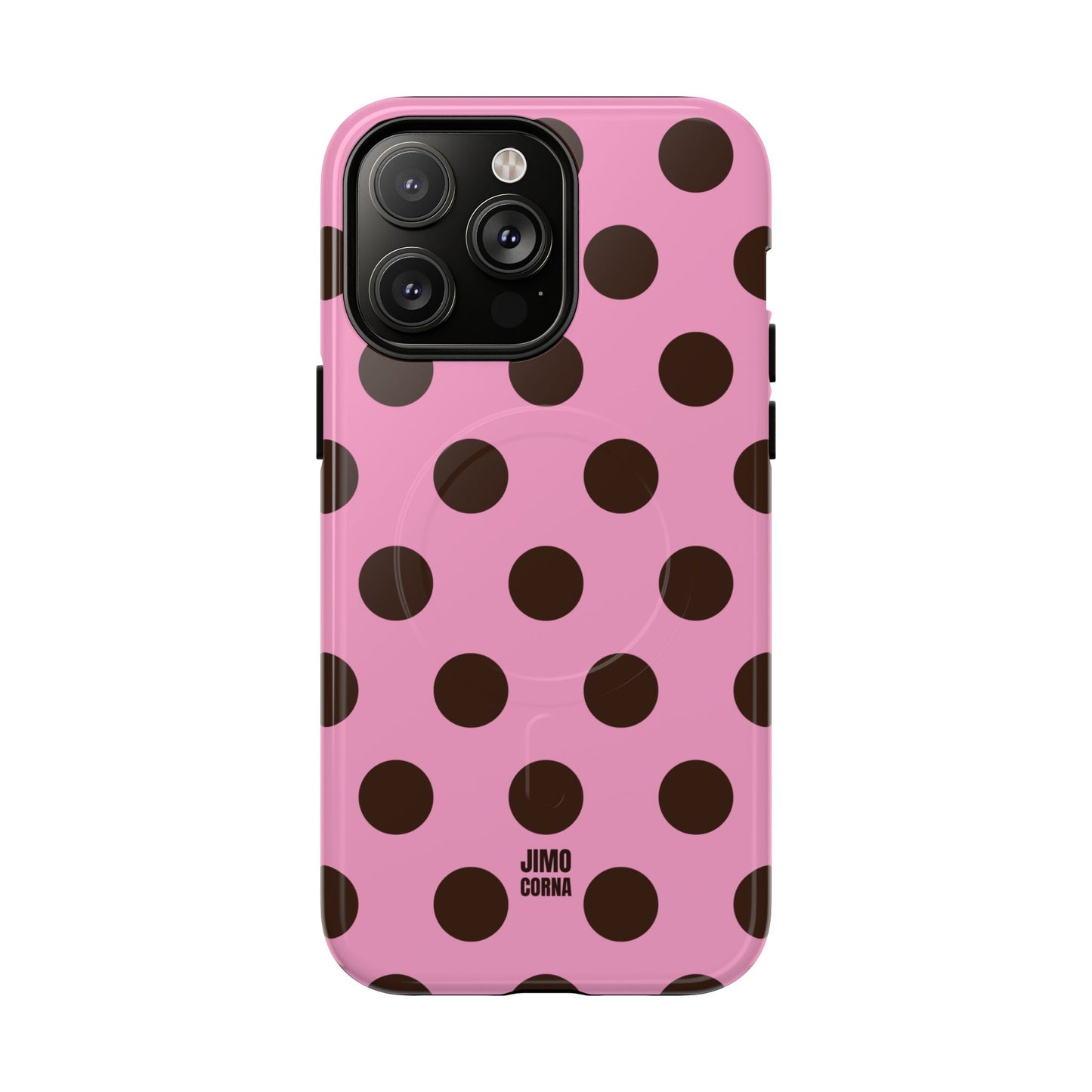 Big Polka Dot | Pink and Brown