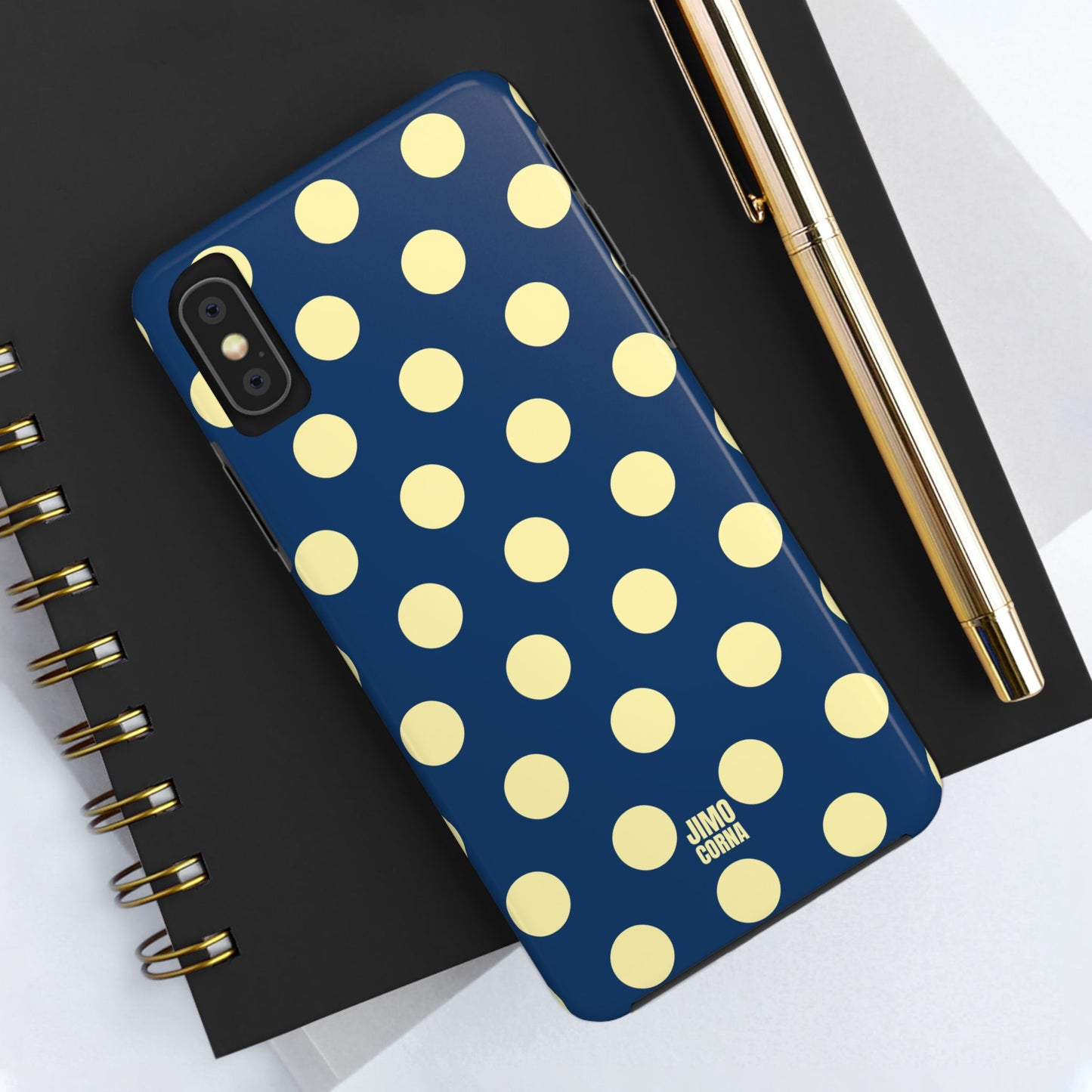 Big Polka Dot | Blue and Cream
