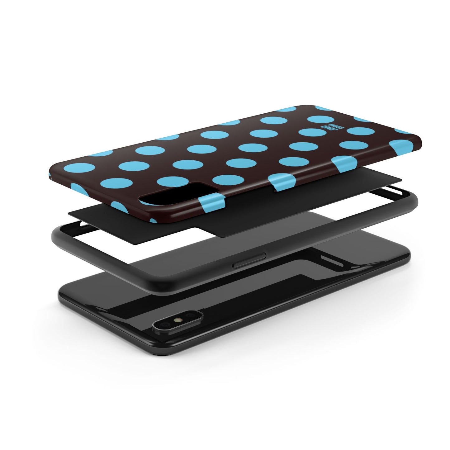 Big Polka Dot | Brown and Blue