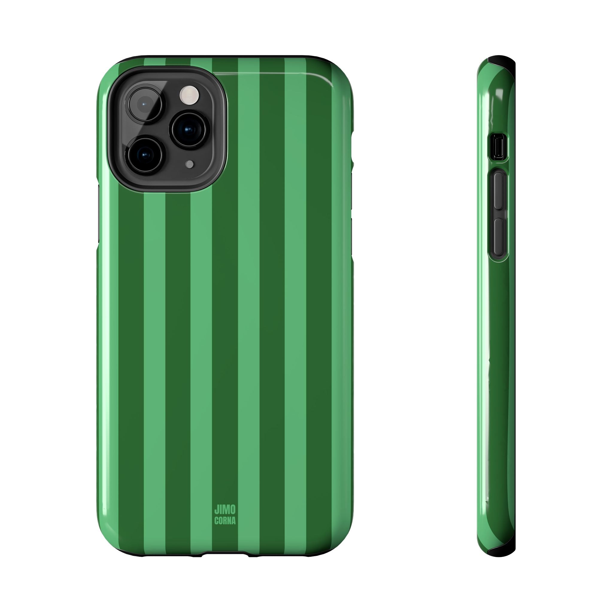 Olive Green Bold Stripes