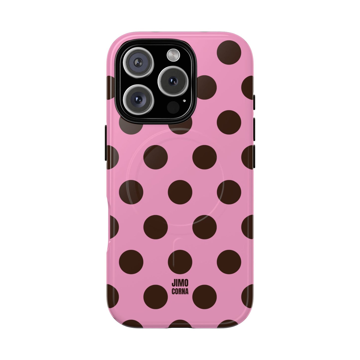 Big Polka Dot | Pink and Brown