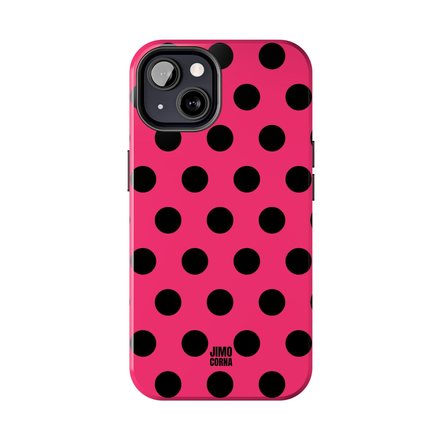 Big Polka Dot | Hot Pink and Black