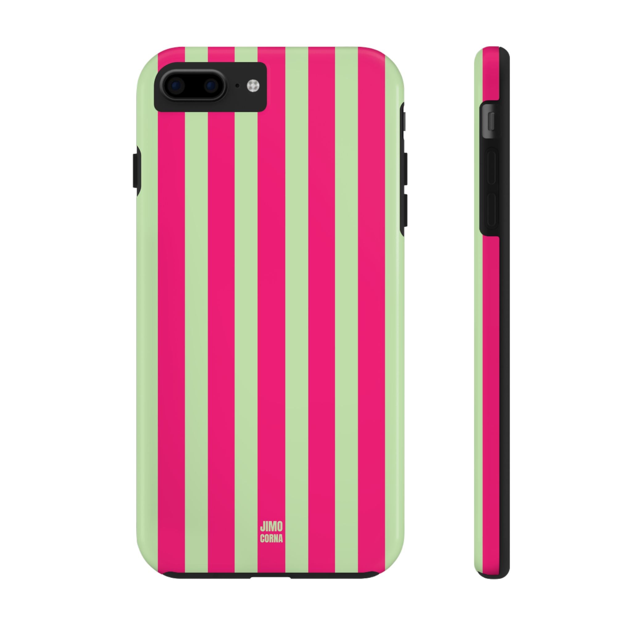 Lime Green and Pink Bold Stripes