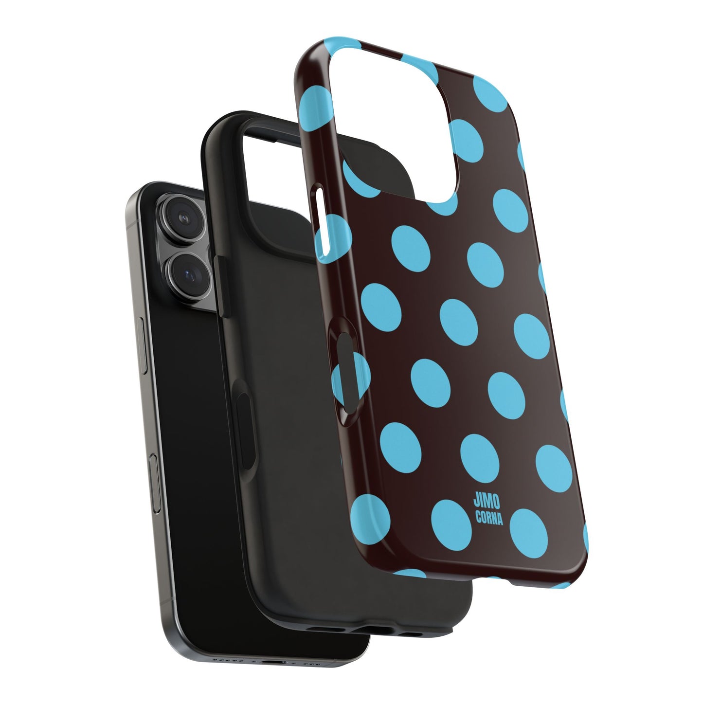 Big Polka Dot | Brown and Blue