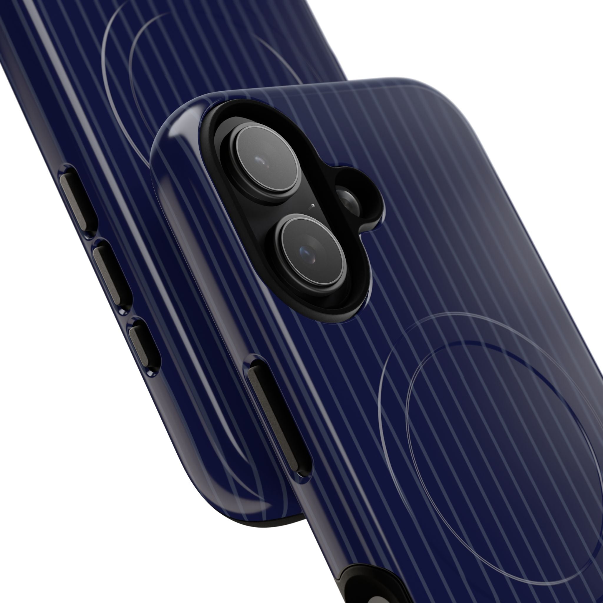 Navy Blue Soft Stripes