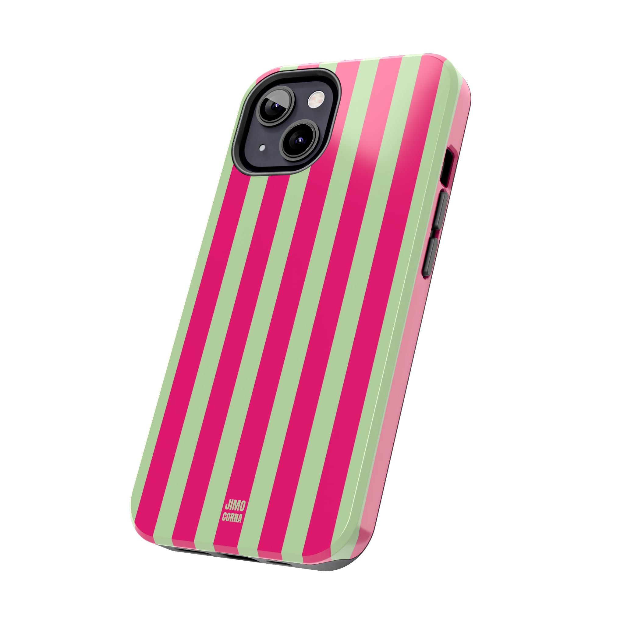 Lime Green and Pink Bold Stripes