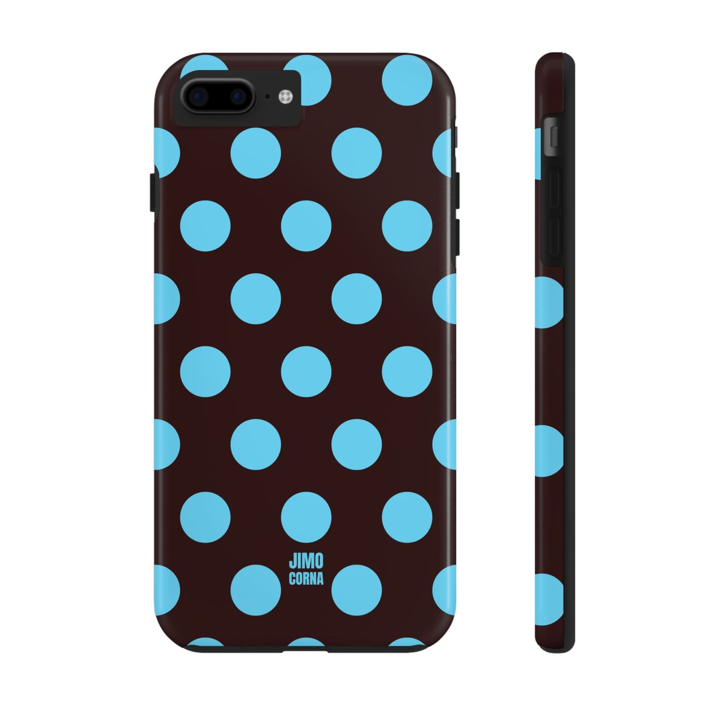 Big Polka Dot | Brown and Blue