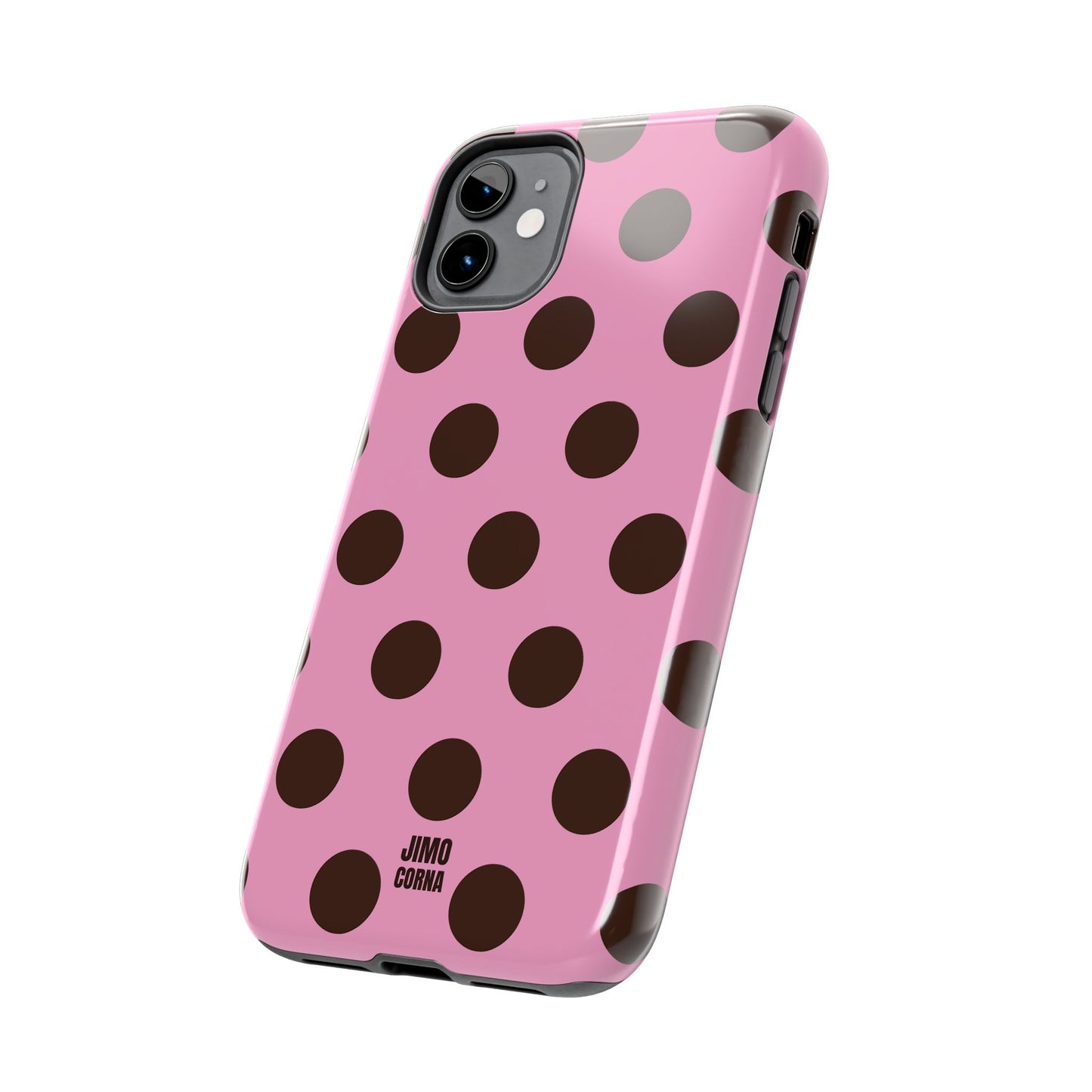 Big Polka Dot | Pink and Brown