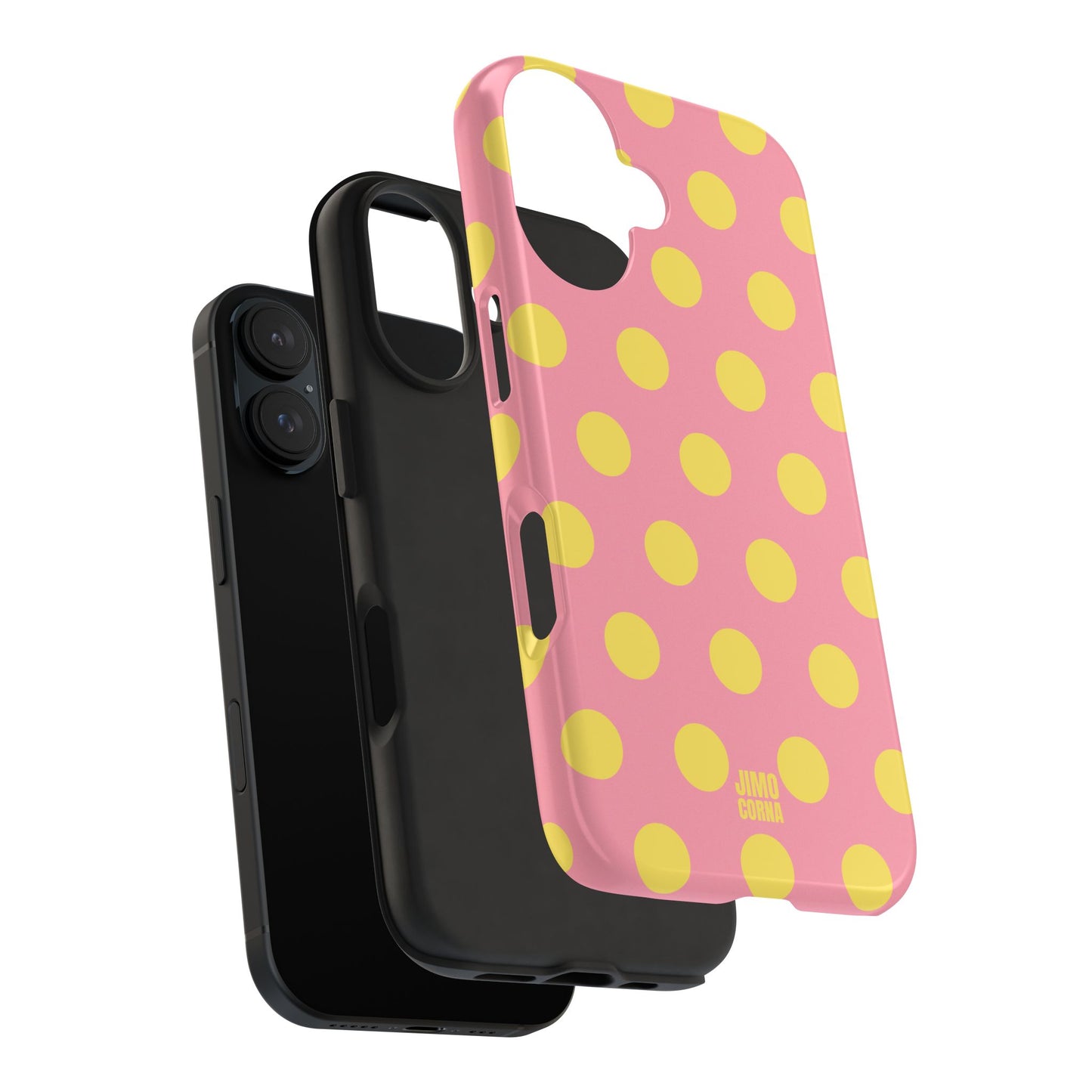 Big Polka Dot | Pink and Yellow