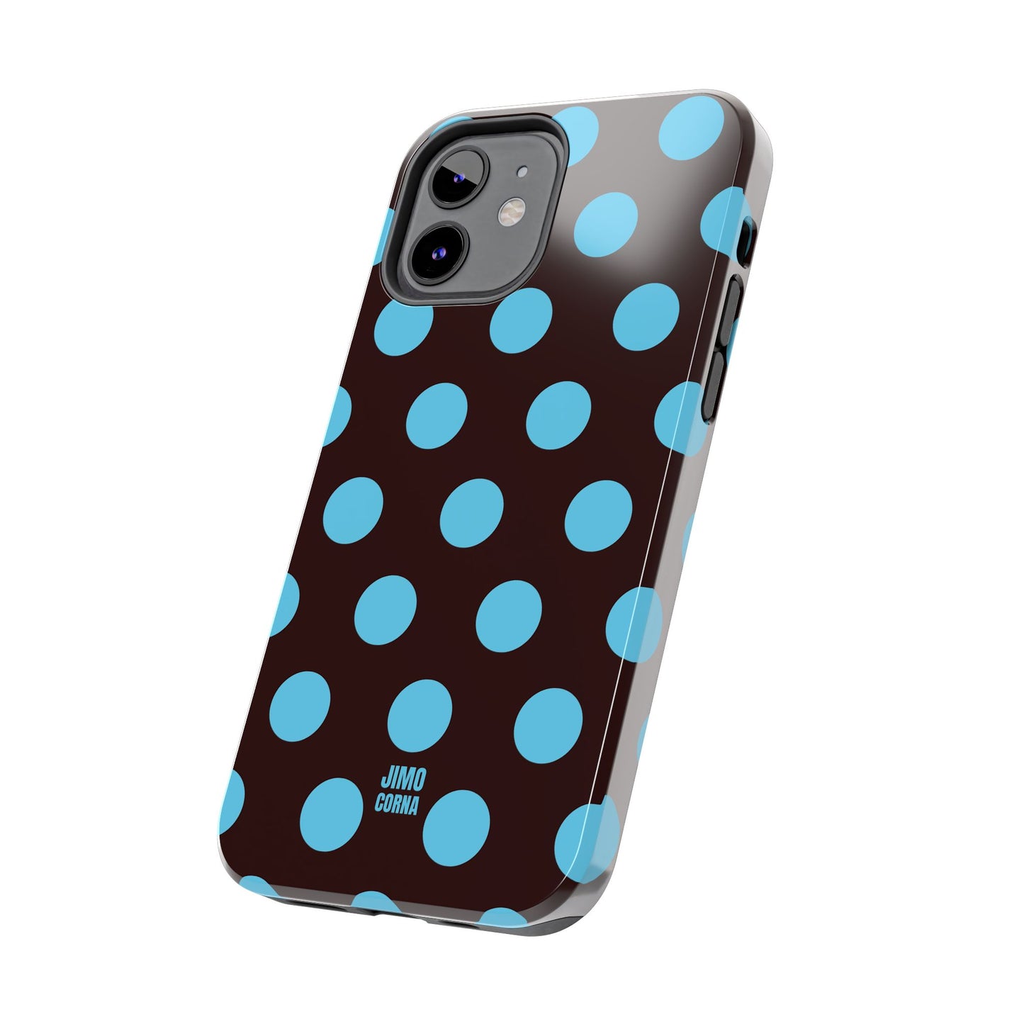 Big Polka Dot | Brown and Blue