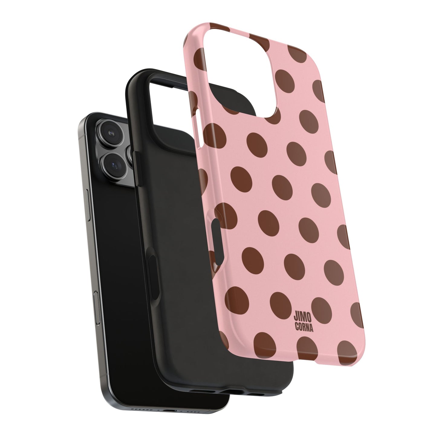 Big Polka Dot | Pink and Brown