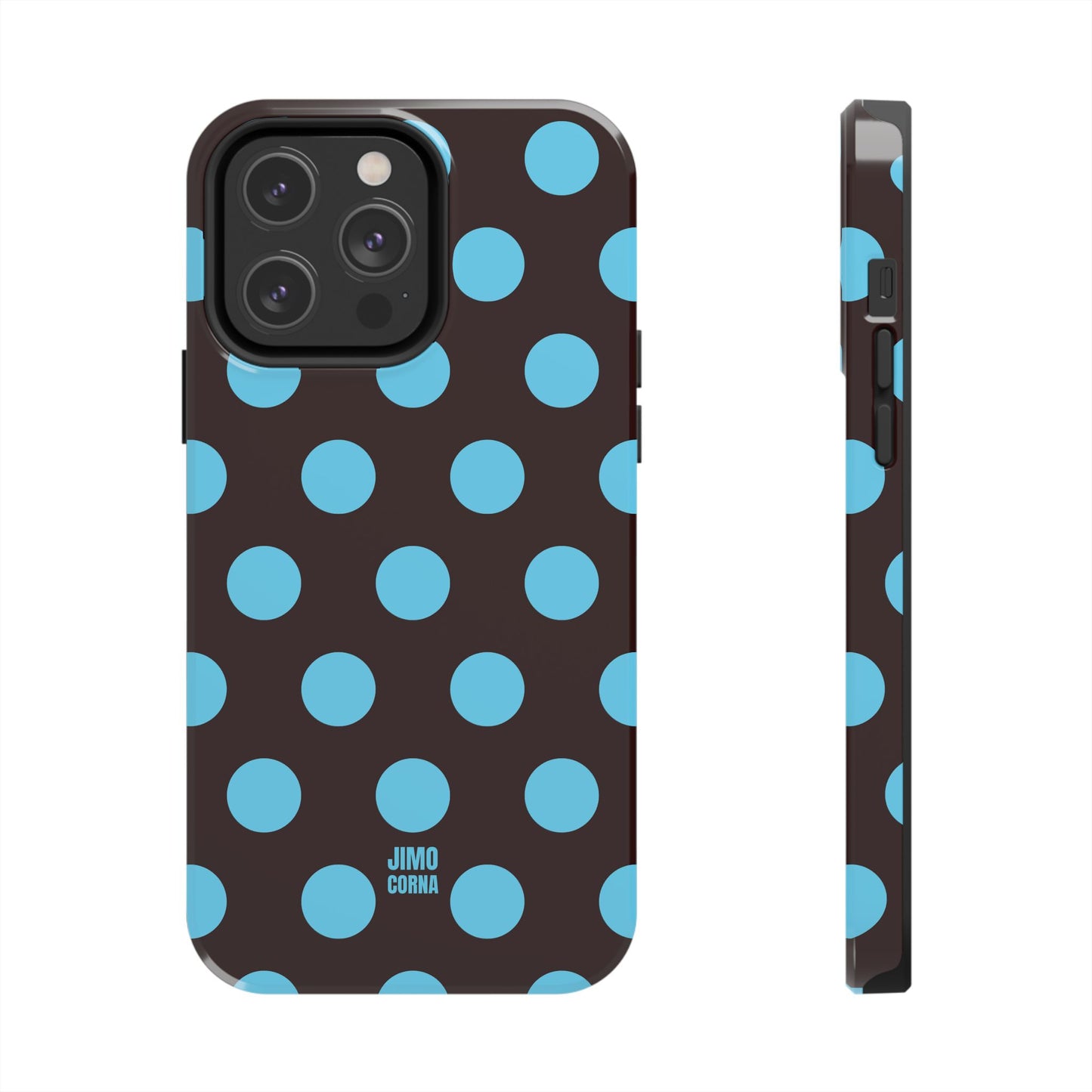 Big Polka Dot | Brown and Blue