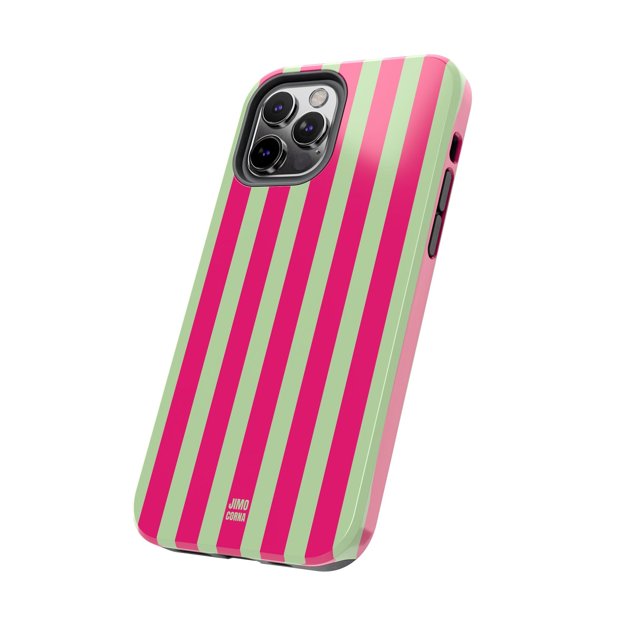 Lime Green and Pink Bold Stripes