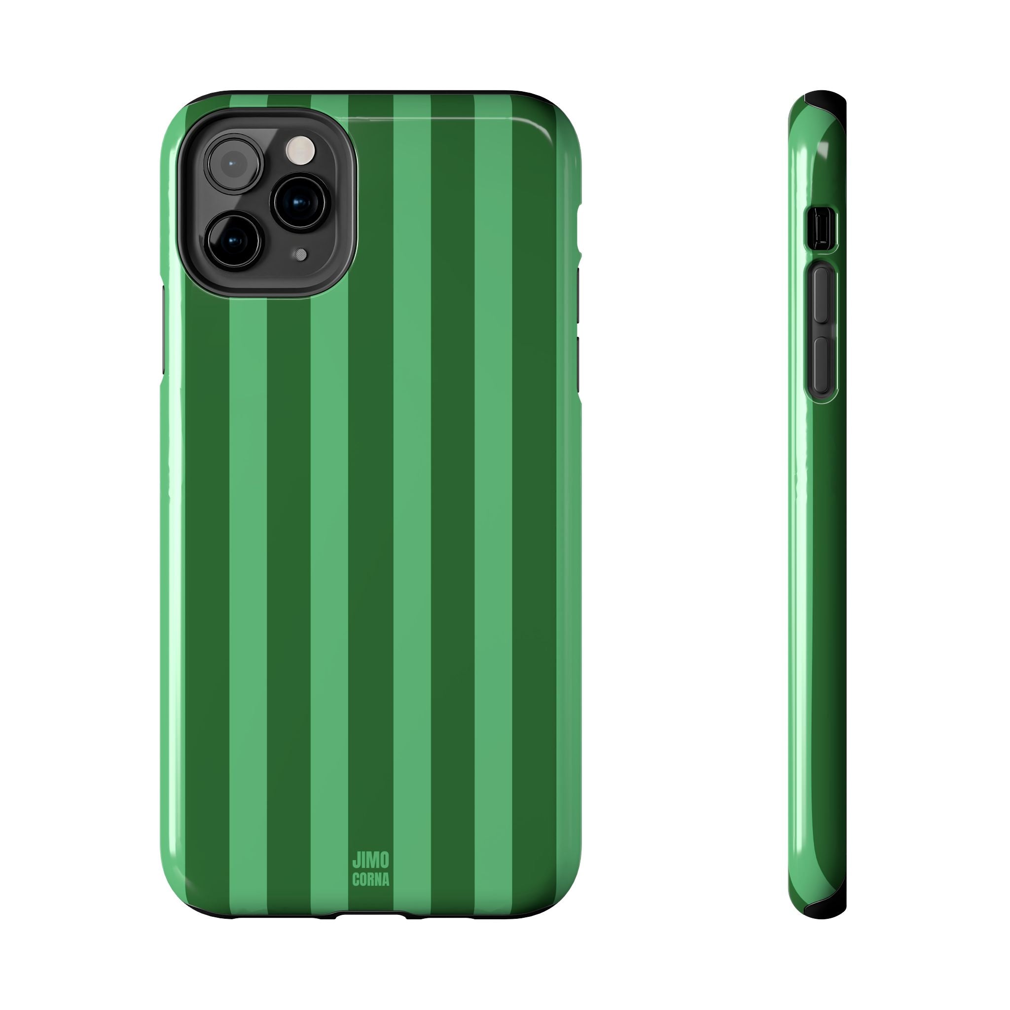 Olive Green Bold Stripes