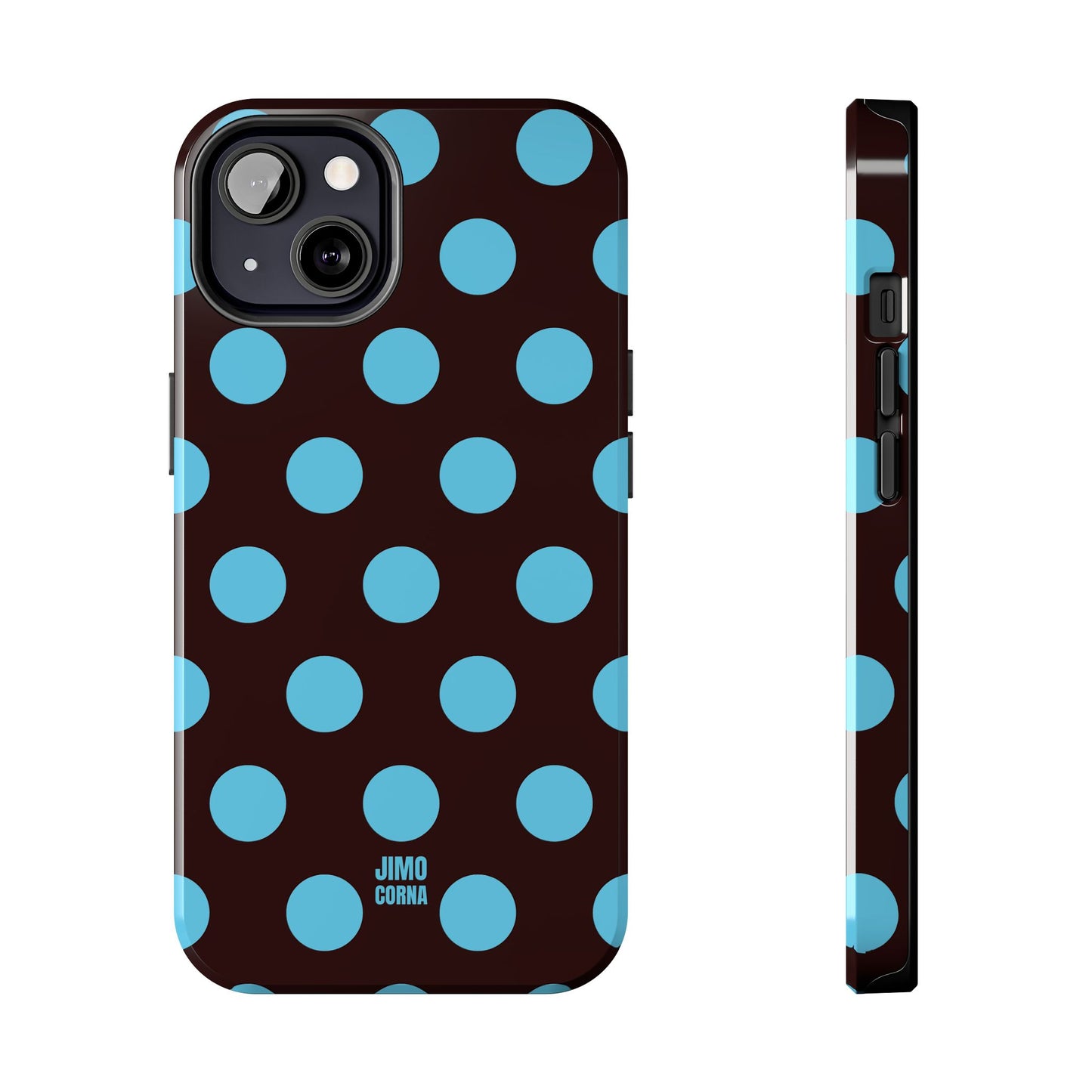 Big Polka Dot | Brown and Blue