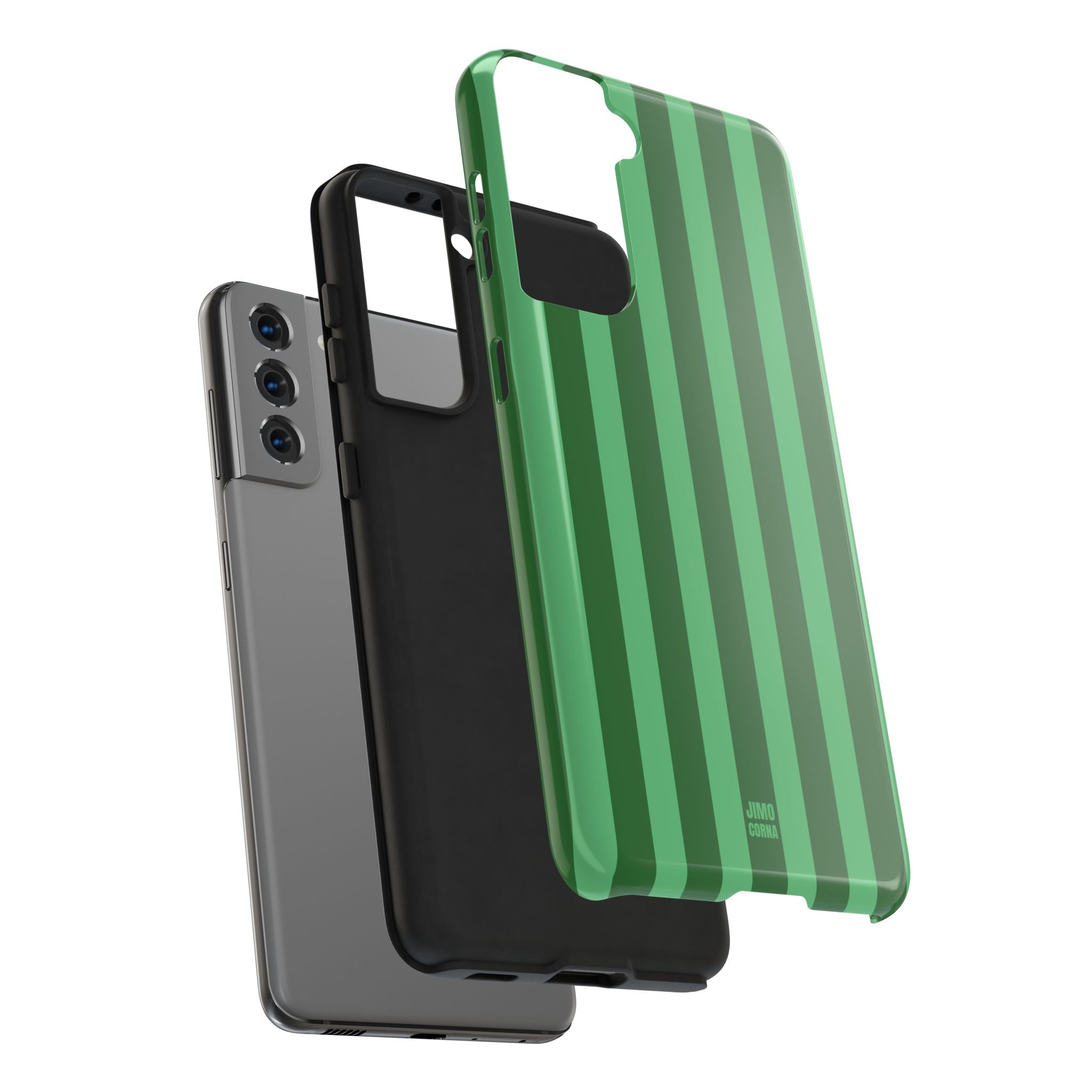 Olive Green Bold Stripes